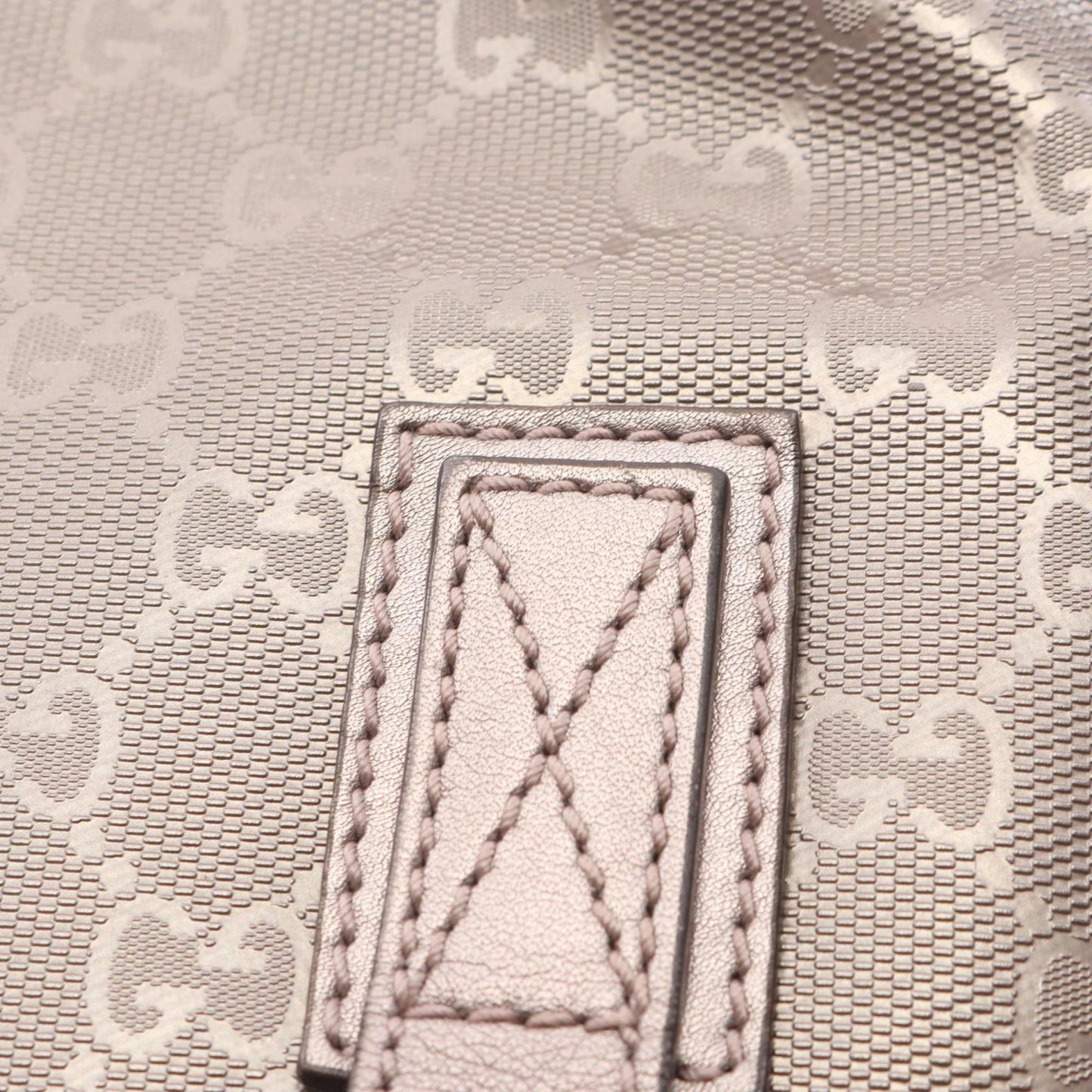 Gucci Gg Imprimé Brown Pvc Coated Canvas Leather Tote Bag ( )
