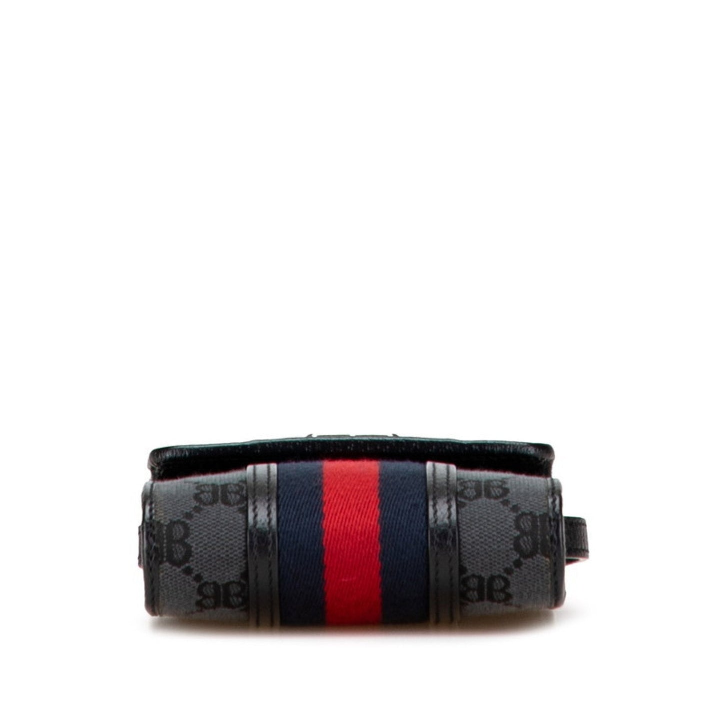 Gucci Black Canvas Leather Shoulder Bag ( )