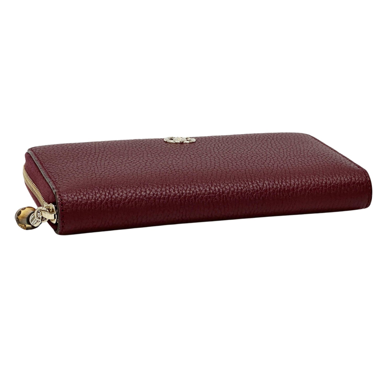 Gucci Bamboo Bordeaux Leather Long Wallet (Bi-Fold) ( )
