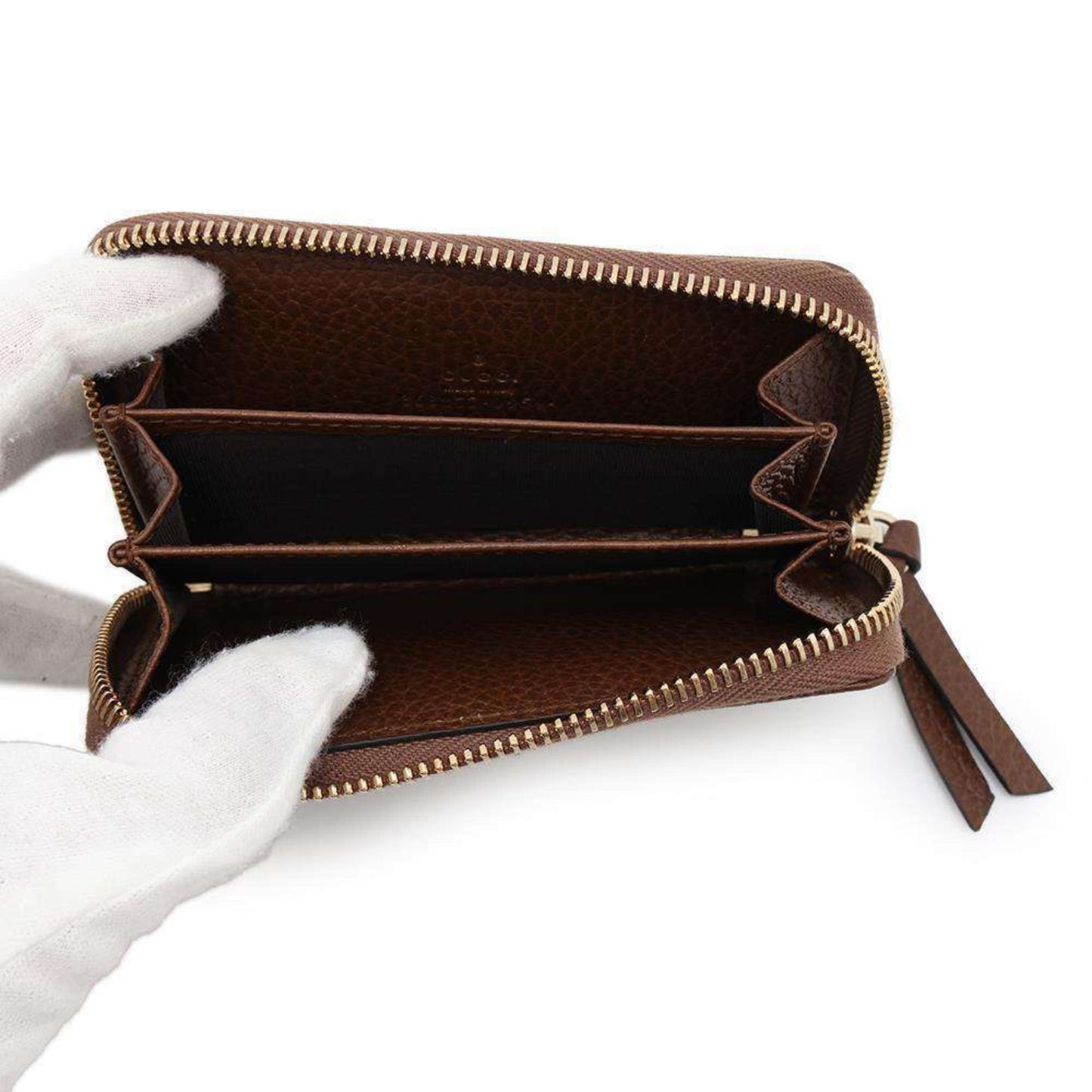Gucci Brown Leather Coin Purse/Coin Case