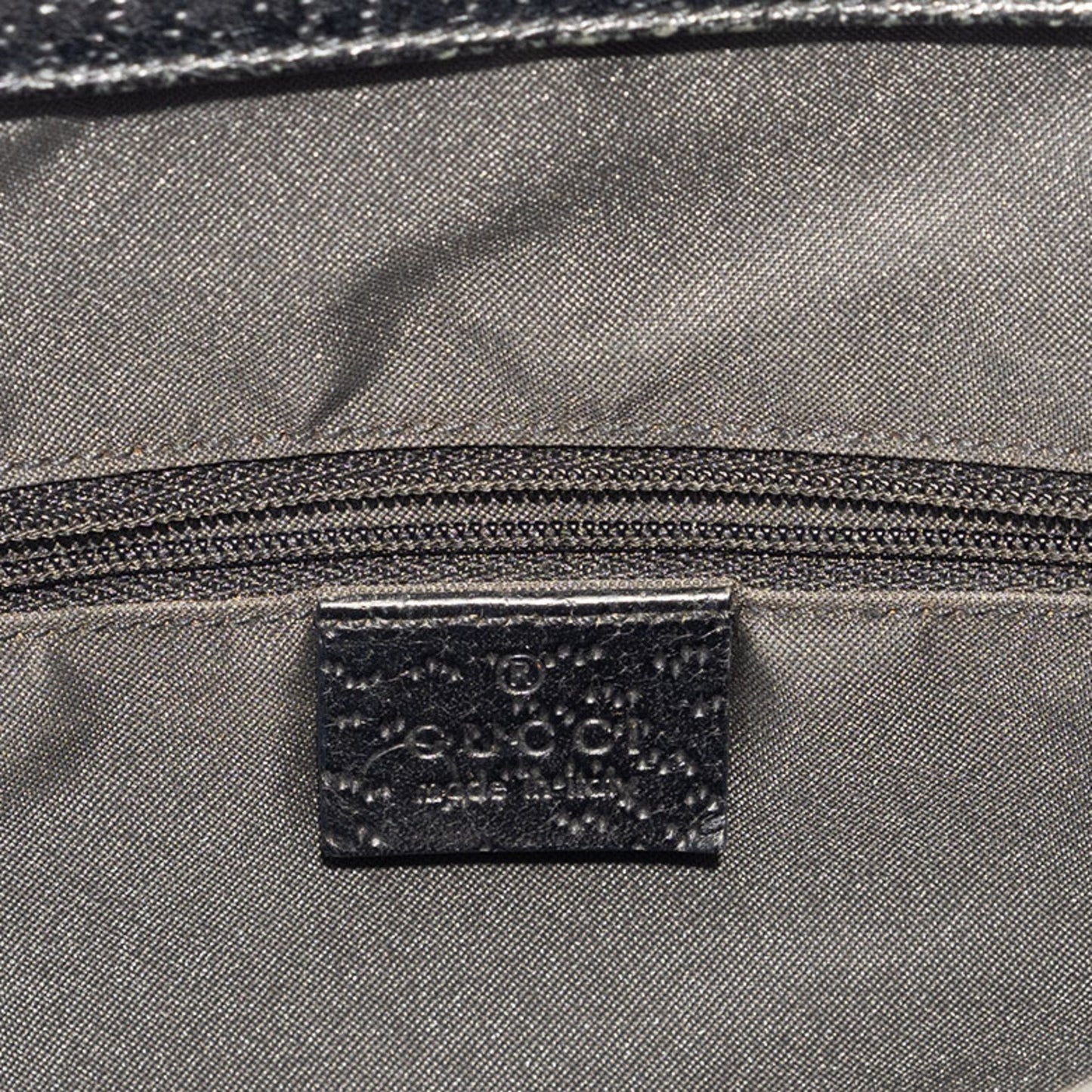 Gucci Black Leather Tote Bag ( )
