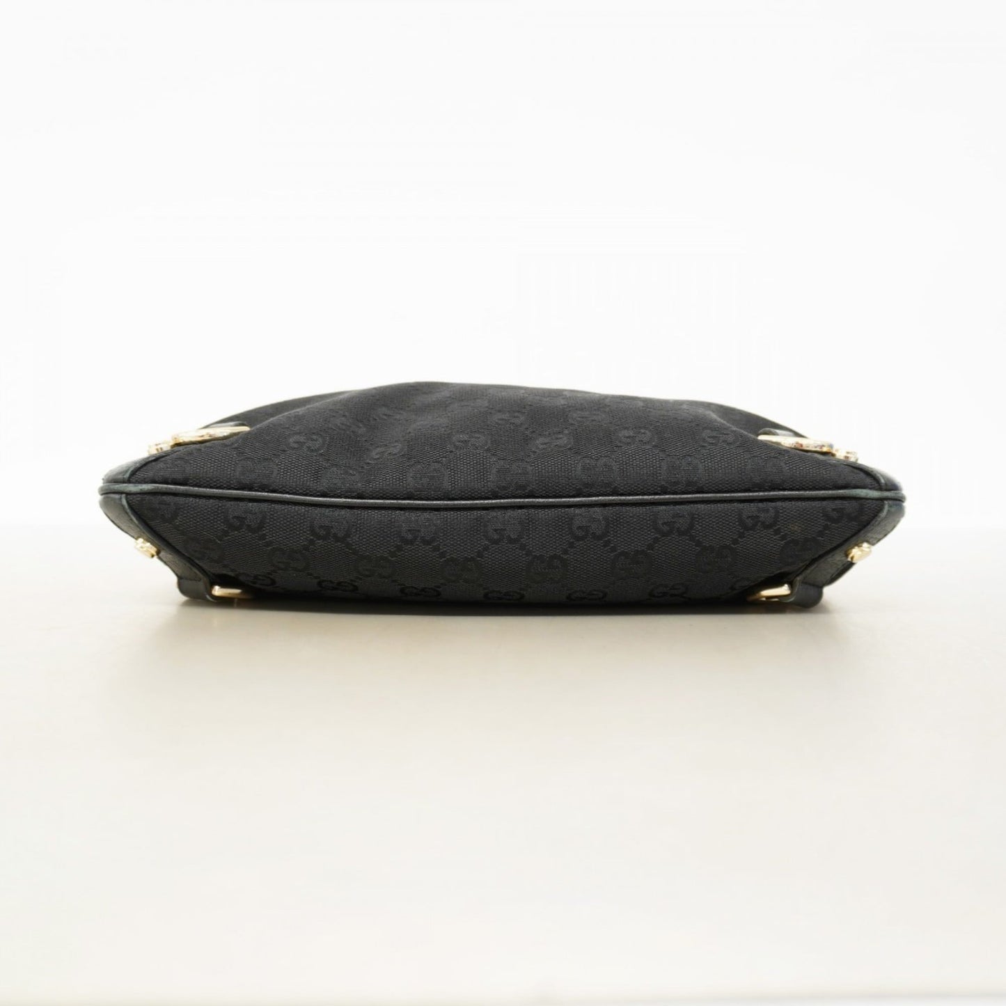 Gucci Black Canvas Shoulder Bag ( )