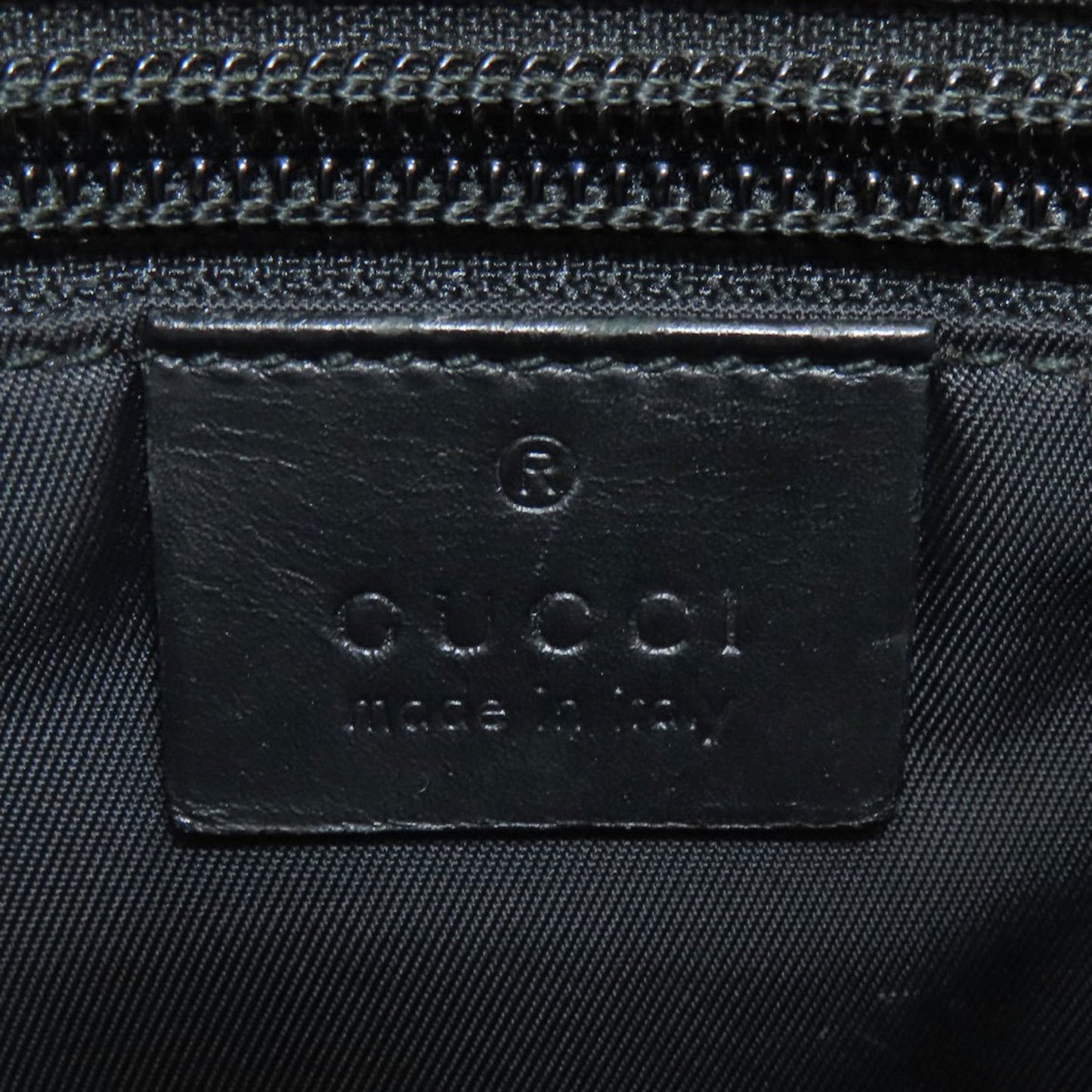 Gucci Sherry Line Black Canvas Shoulder Bag ( )