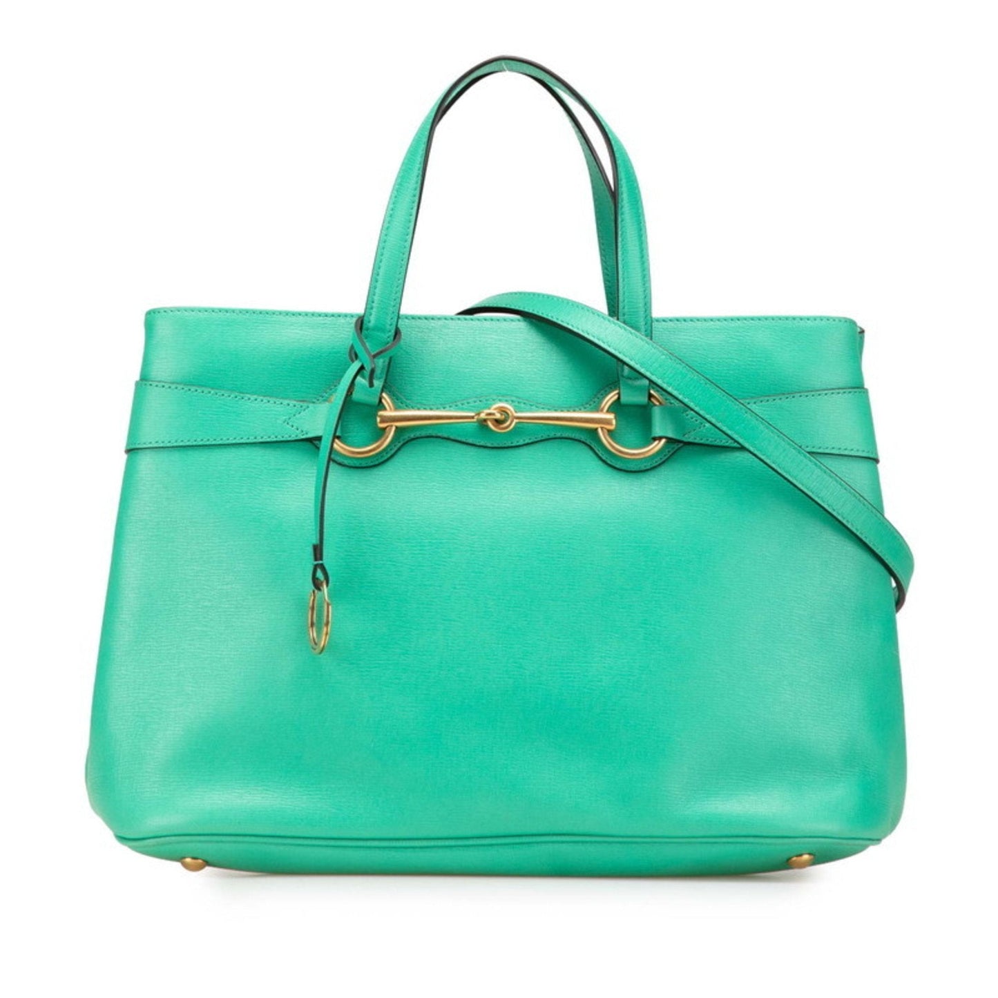 Gucci Green Leather Handbag Shoulder Bag ( )