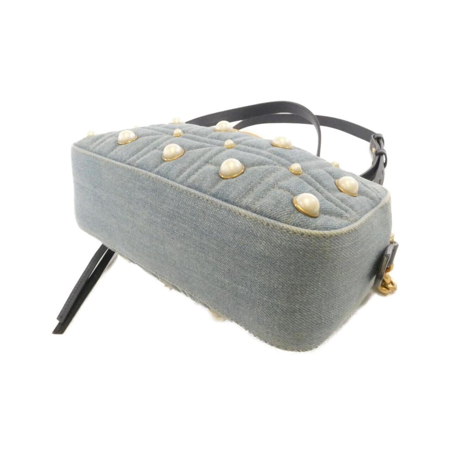 Gucci Blue Denim Shoulder Bag ( )