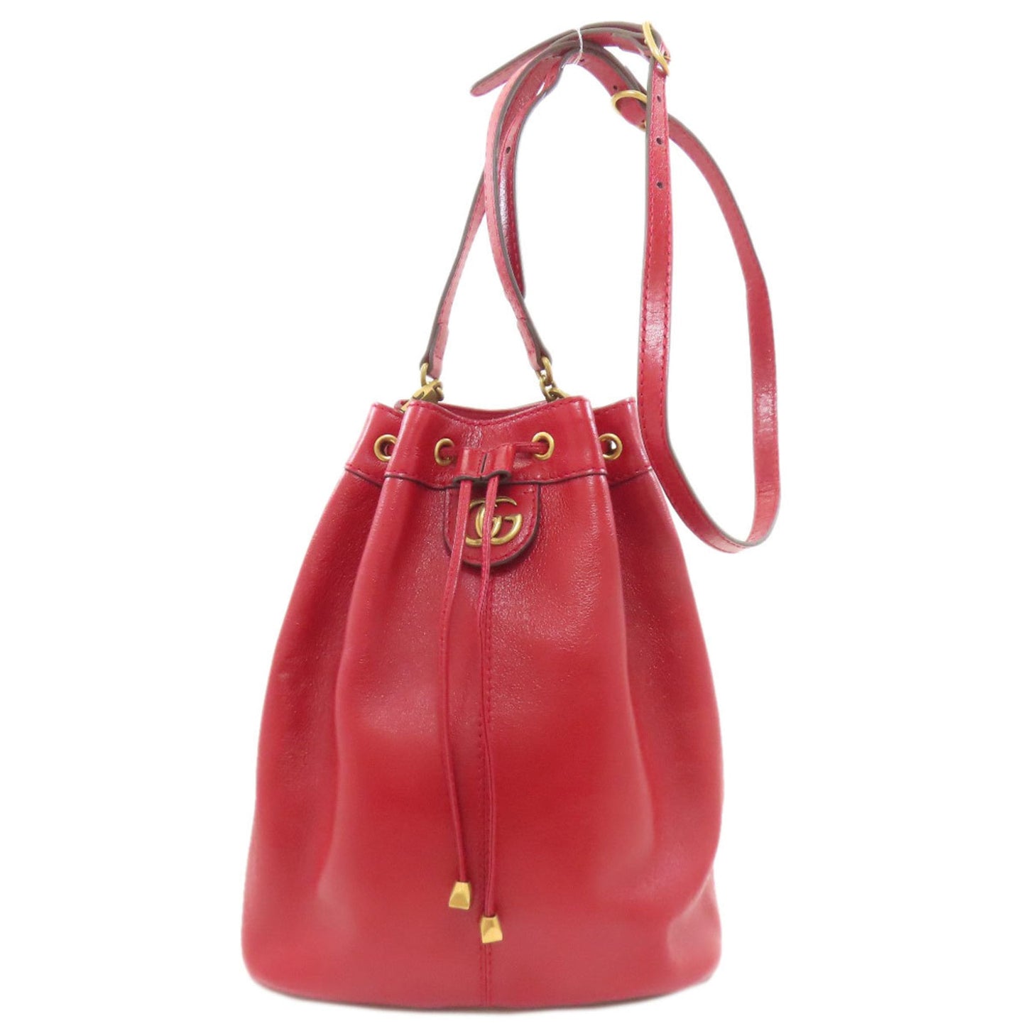 Gucci Red Color Leather Shoulder Bag ( )