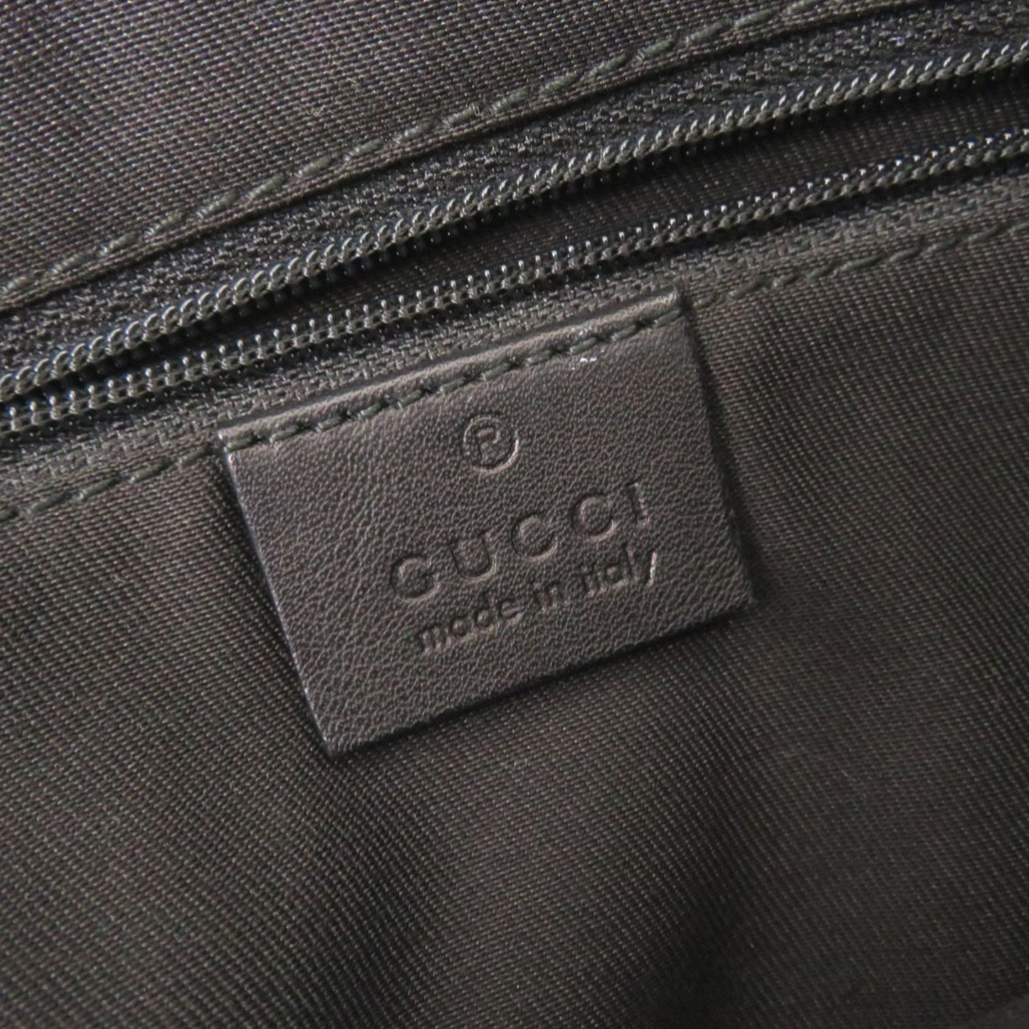 Gucci Black Gg Canvas Leather Shoulder Bag ( )