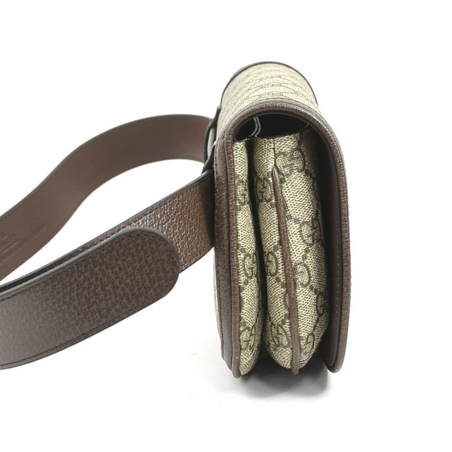 Gucci Brown Gg Supreme Fanny Pack Sling Bag ( )