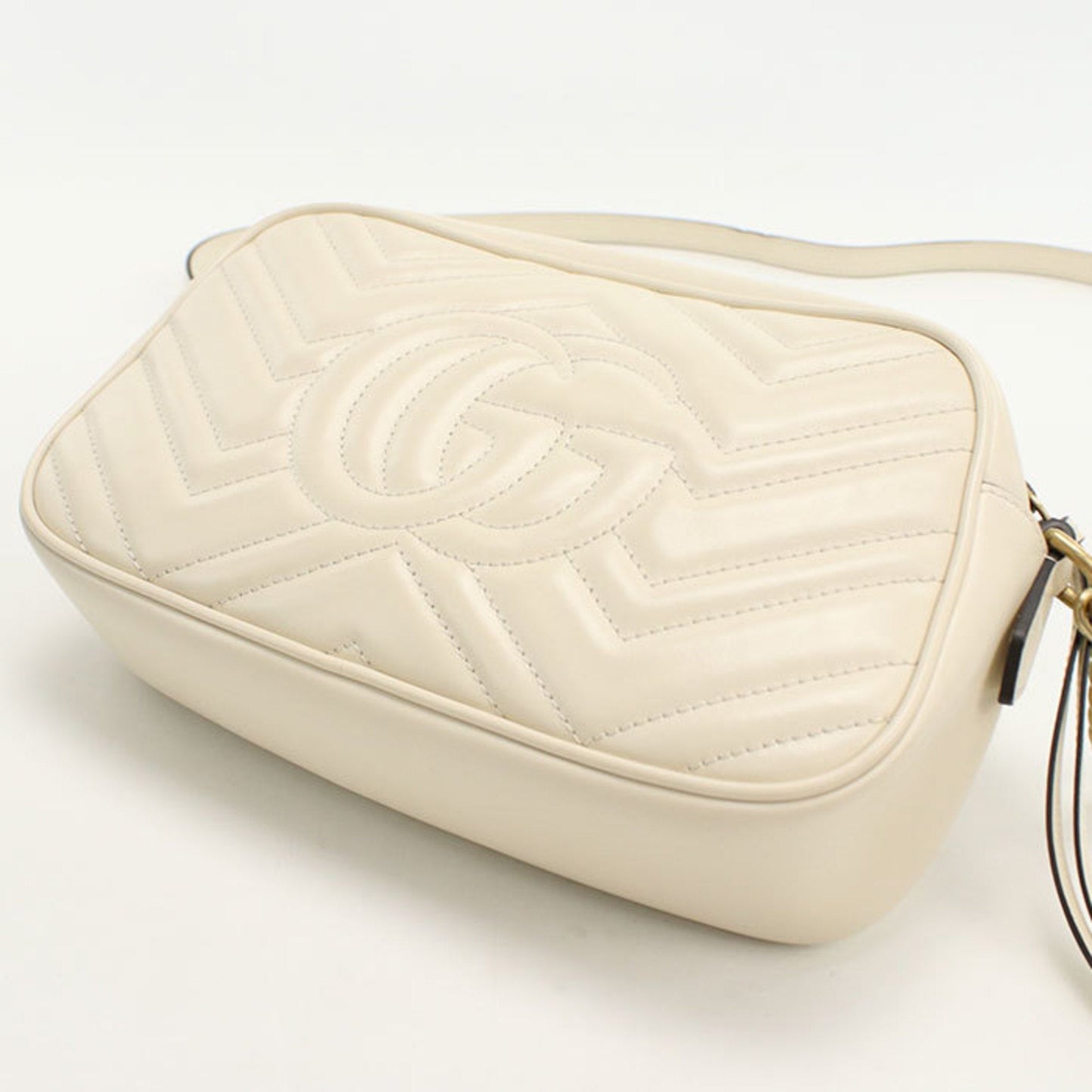 Gucci White Leather Shoulder Bag ( )