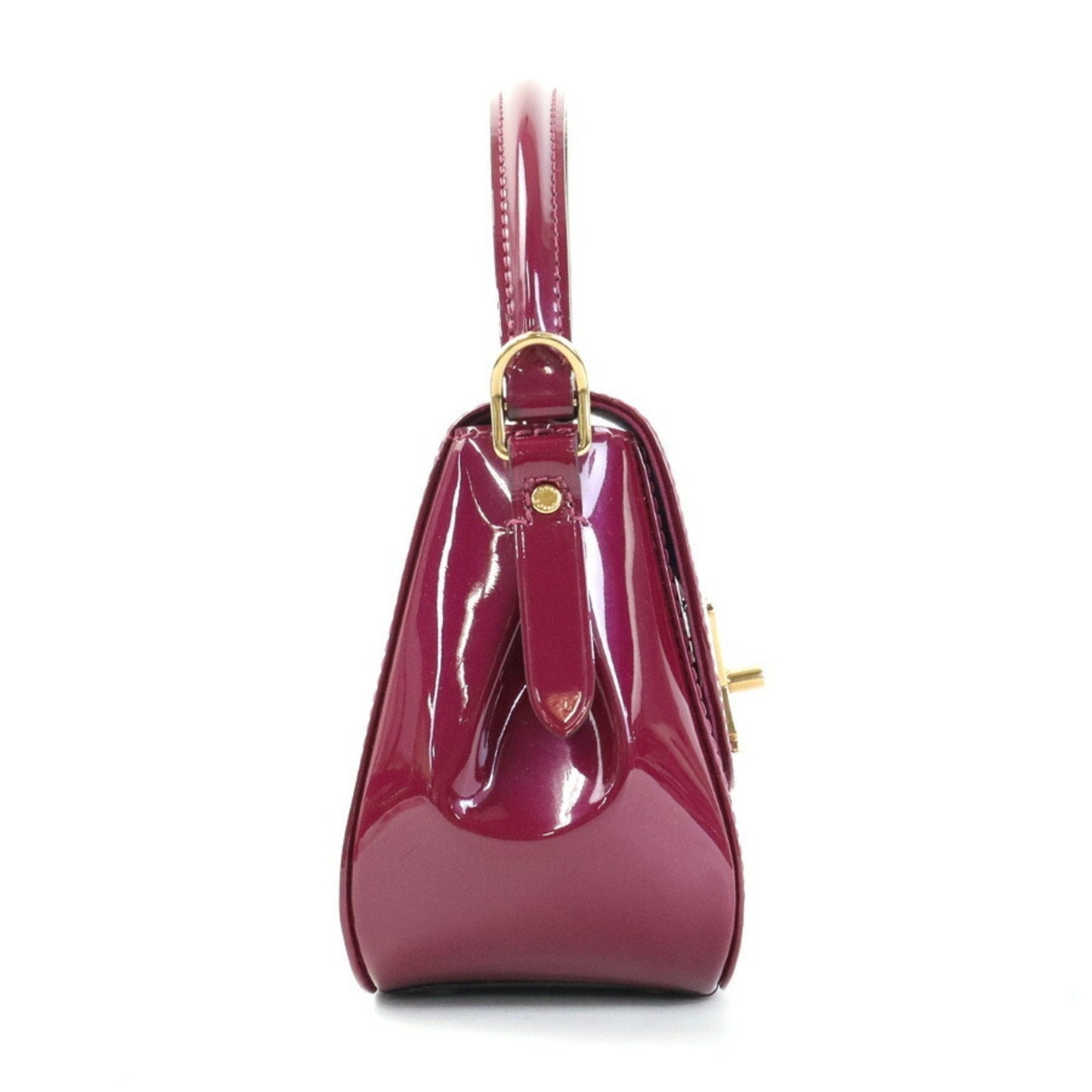 LOUIS VUITTON Handbag Crossbody Shoulder Bag Monogram Vernis Pasadena Patent Leather Purple Gold Women's