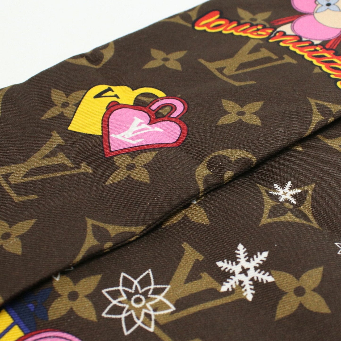 LOUIS VUITTON Bandeau Vivienne M00489 Scarf Muffler Silk Women's