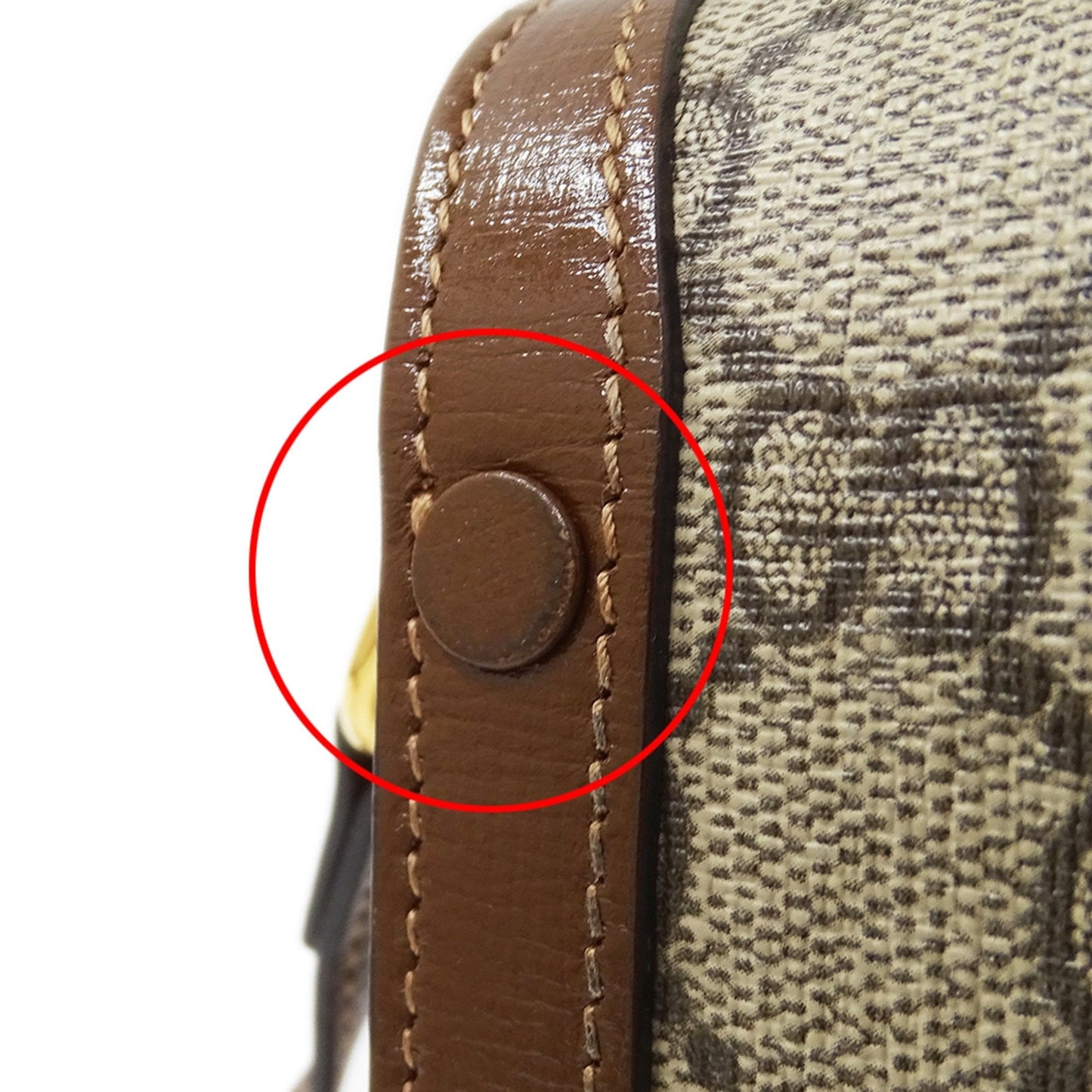 Gucci Beige Brown Gg Supreme Shoulder Bag ( )