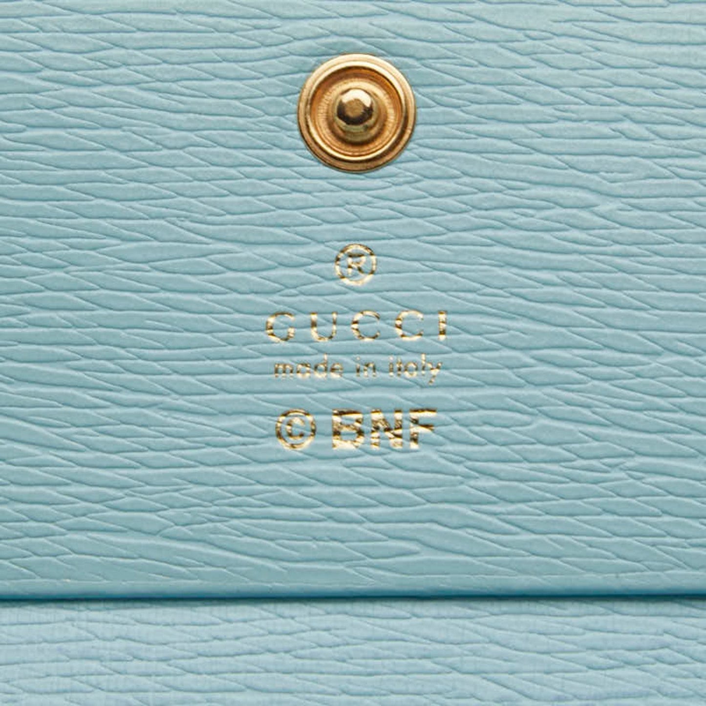 Gucci Blue Leather Wallet (Bi-Fold) ( )