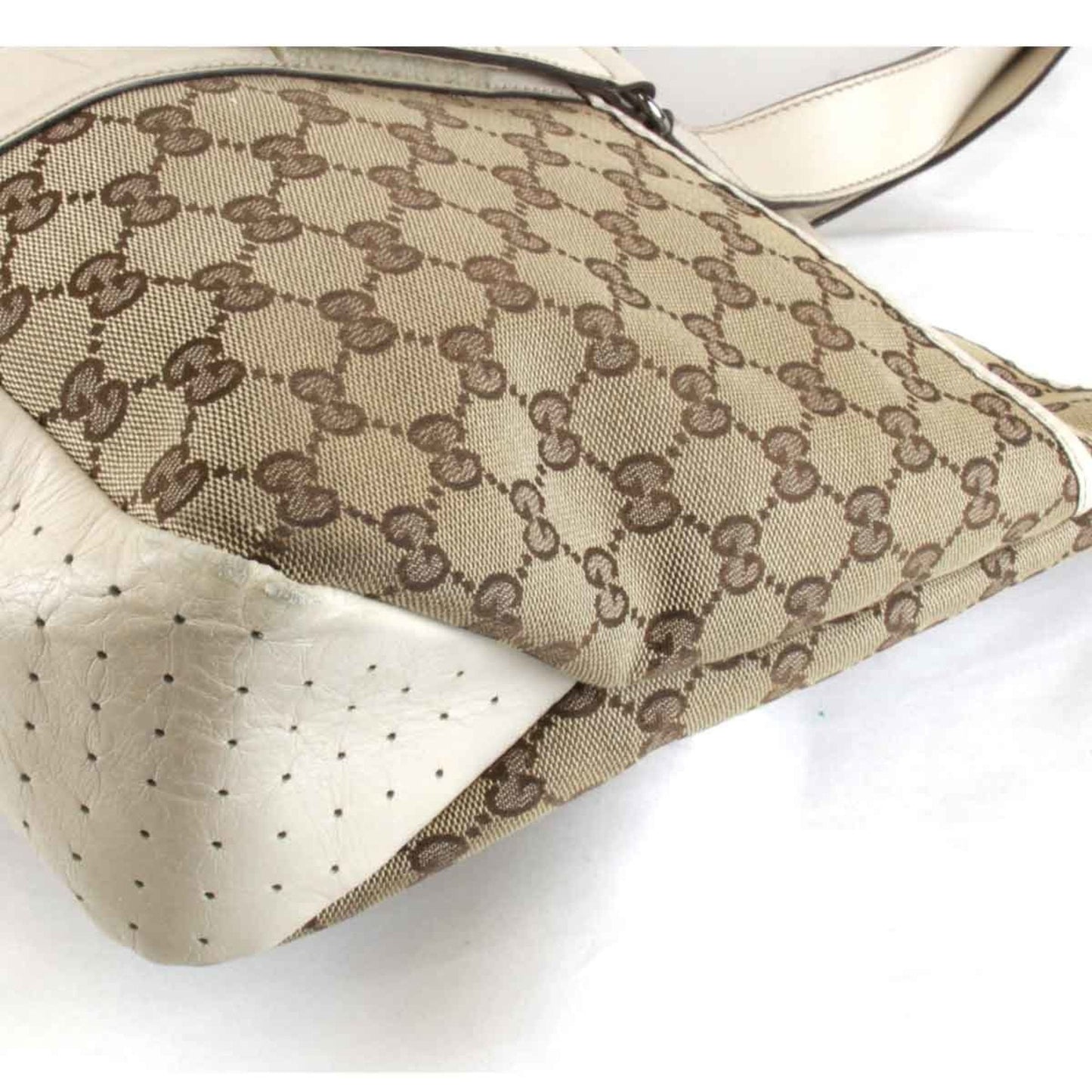 Gucci Beige Gg Canvas Tote Bag ( )