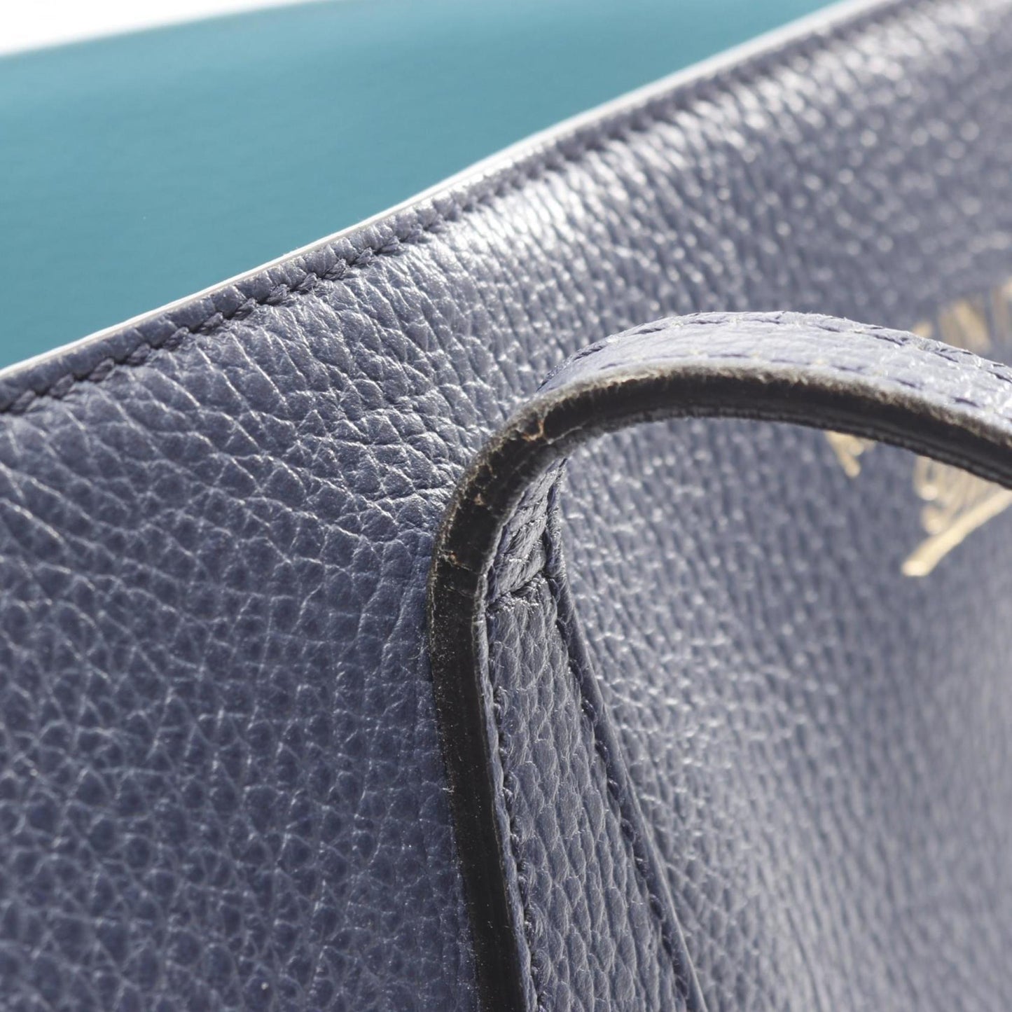 Gucci Blue Leather Tote Bag ( )