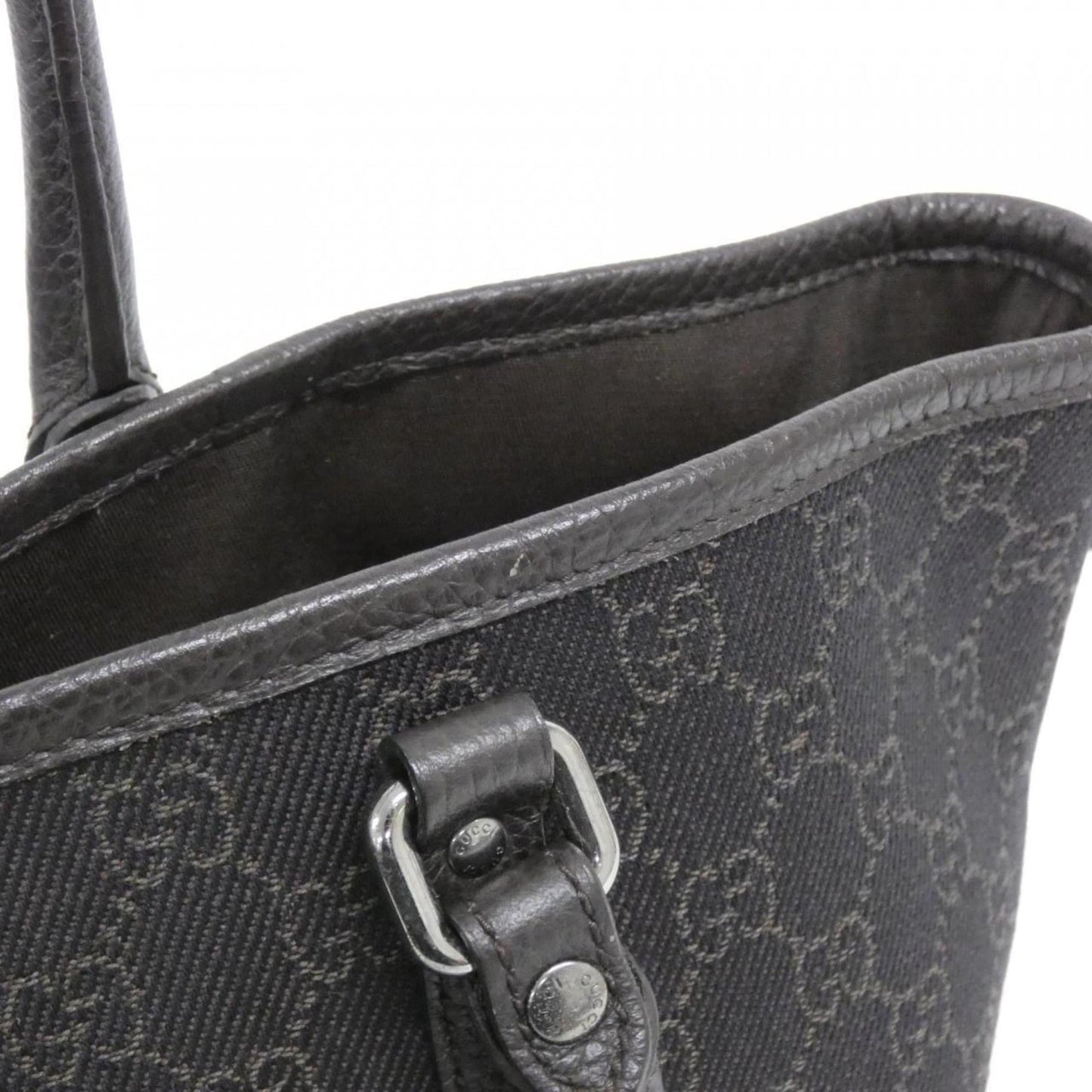 Gucci Brown Denim Handbag ( )
