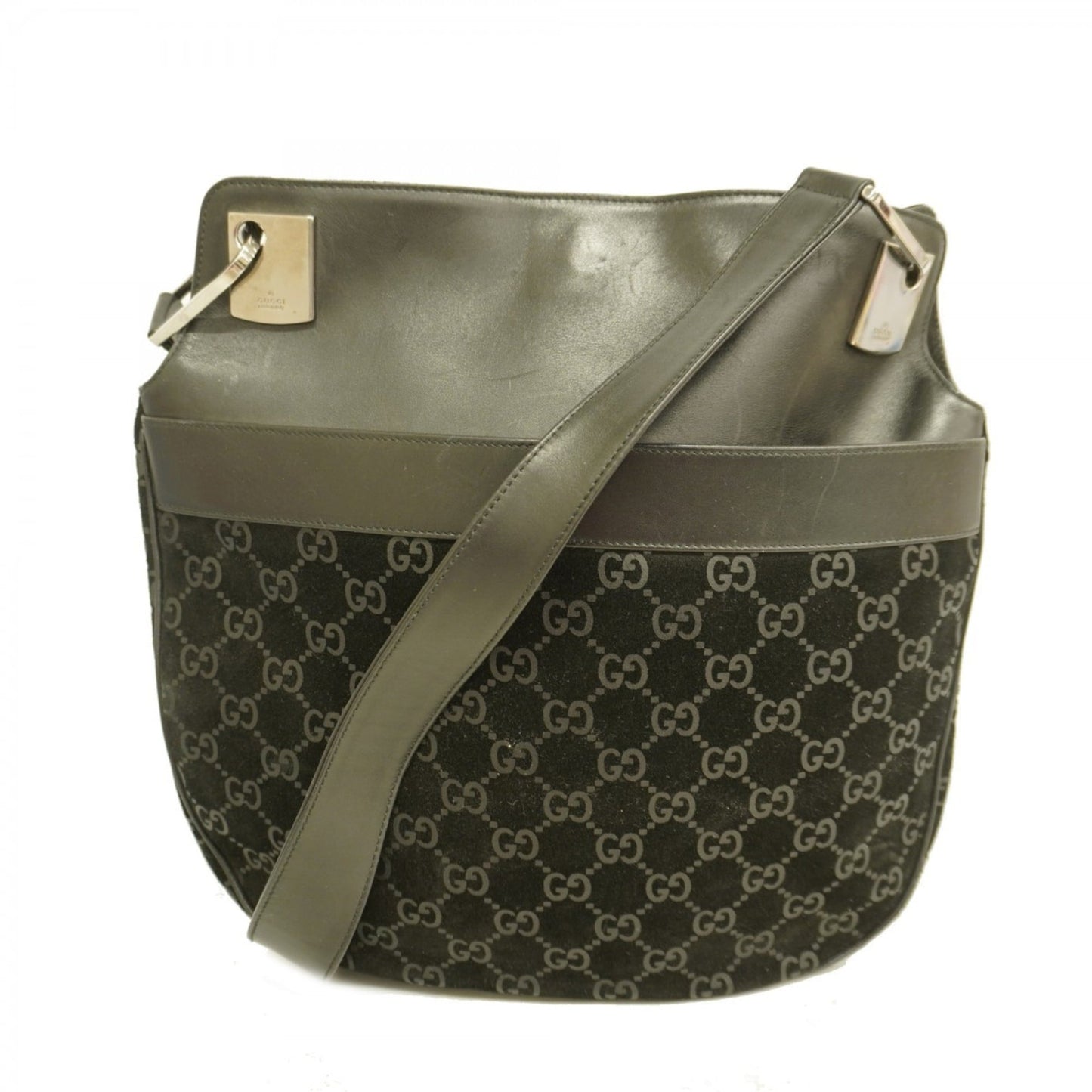 Gucci Black Suede Shoulder Bag ( )