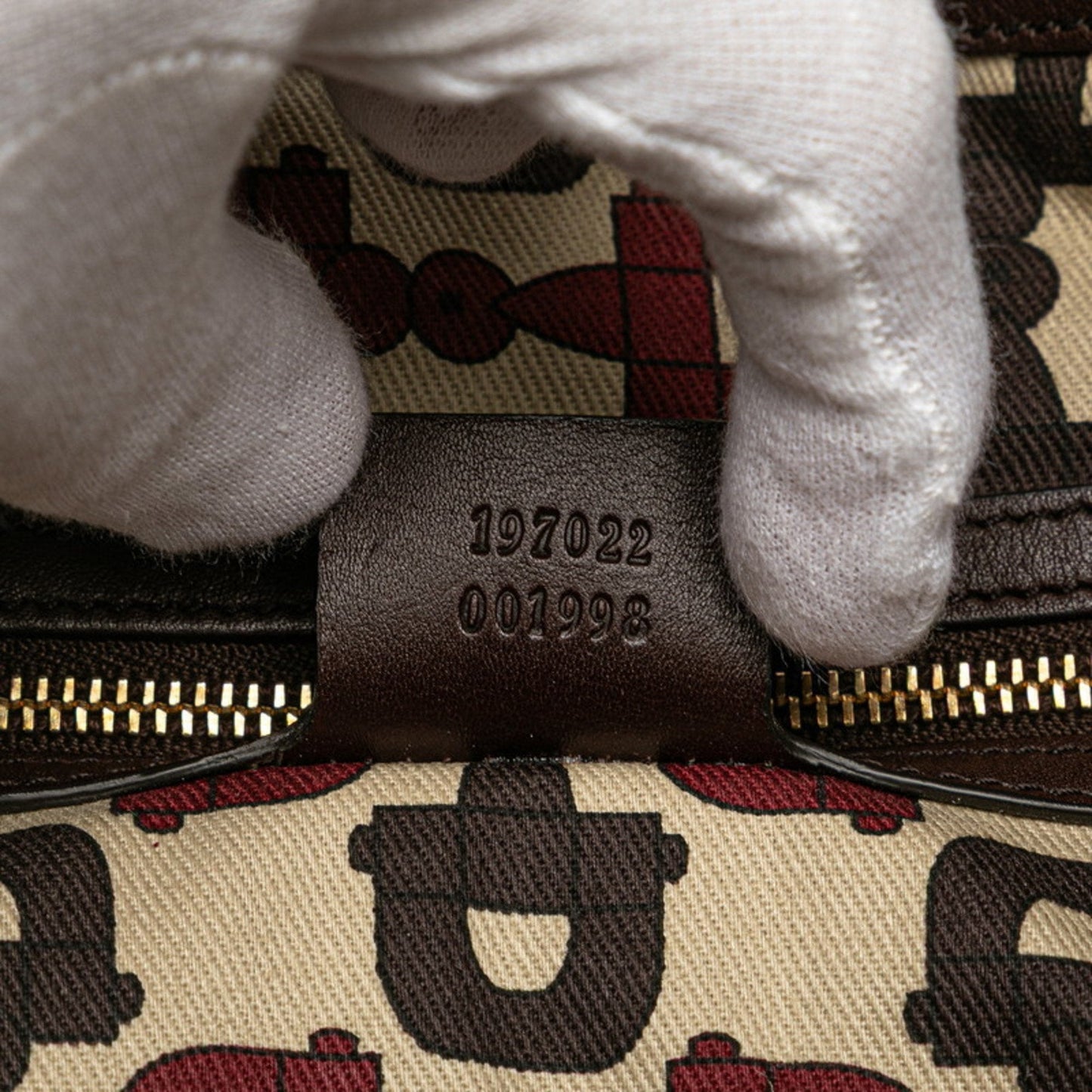 Gucci Hysteria Brown Leather Handbag Tote Bag ( )