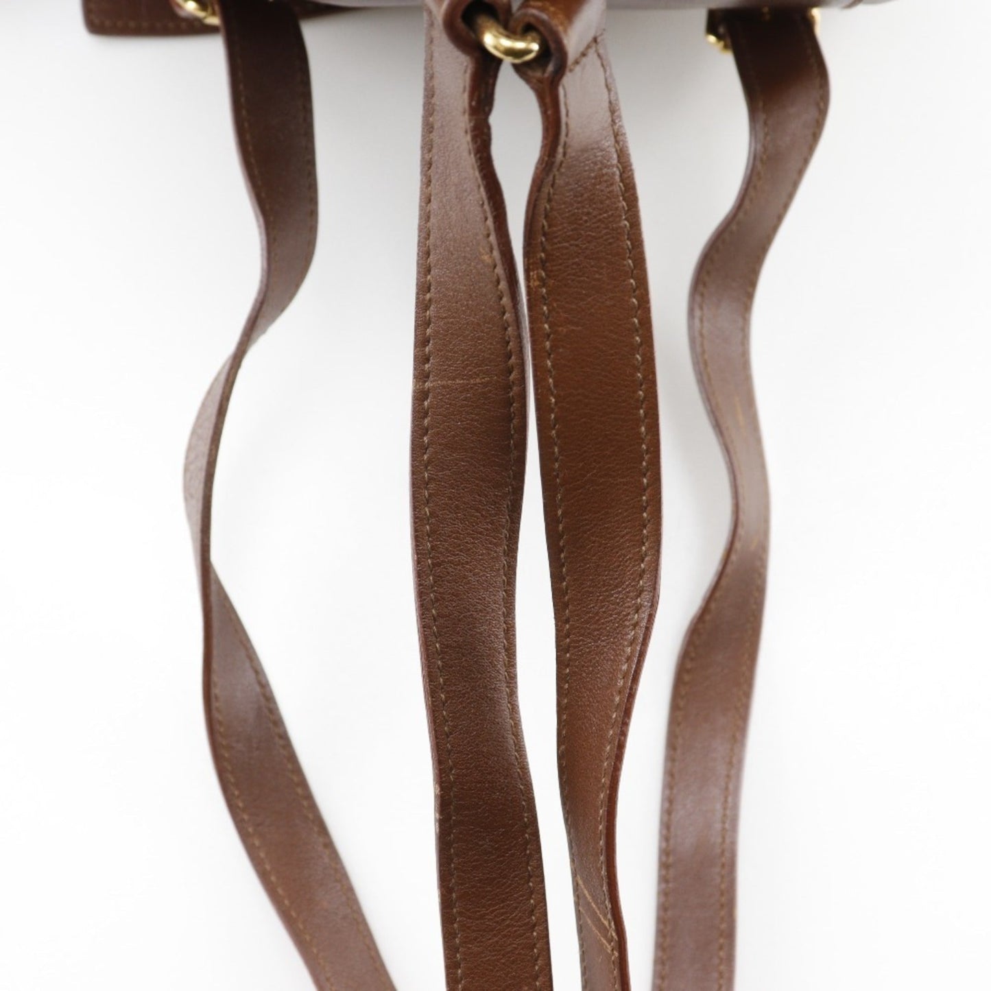 Gucci Brown Leather Backpack ( )