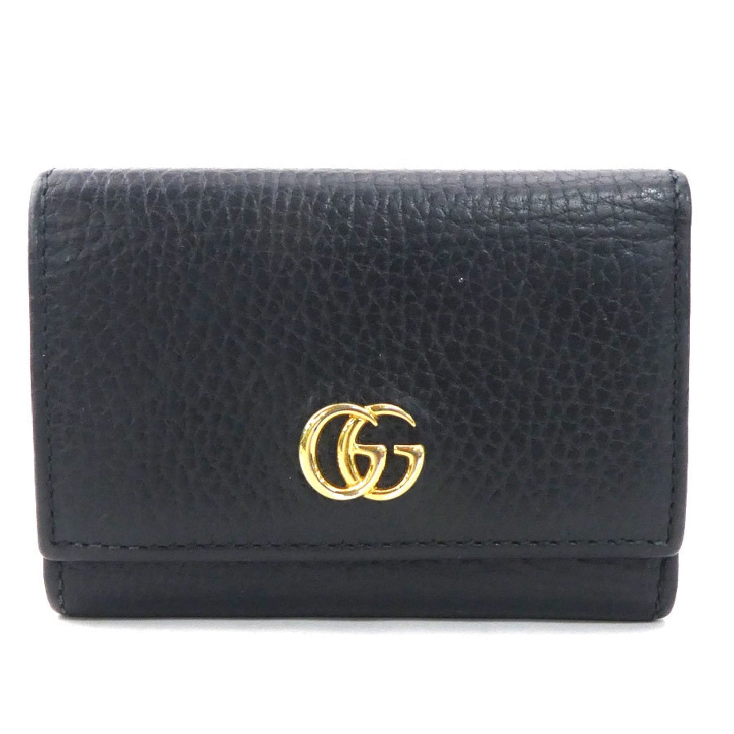 Gucci Black Leather Wallet (Tri-Fold) ( )