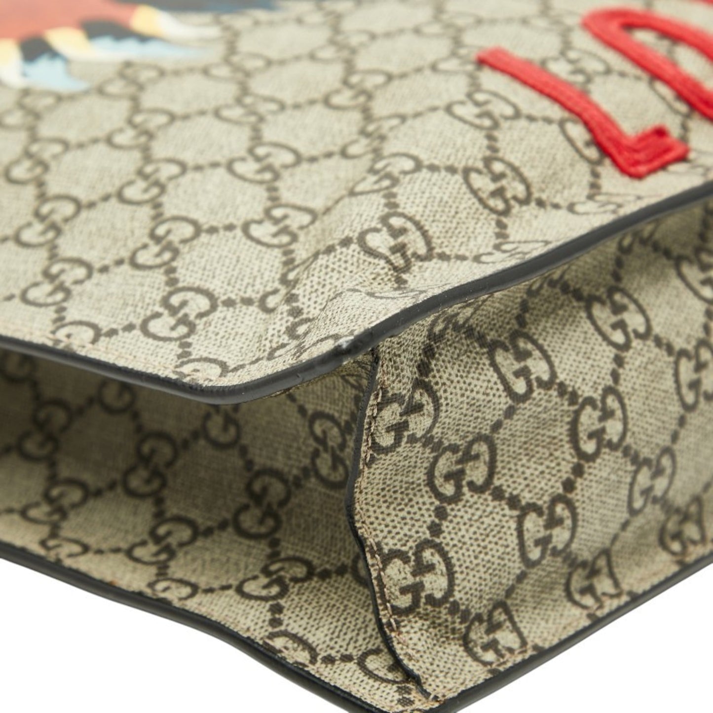 Gucci Beige Pvc Leather Tote Bag ( )
