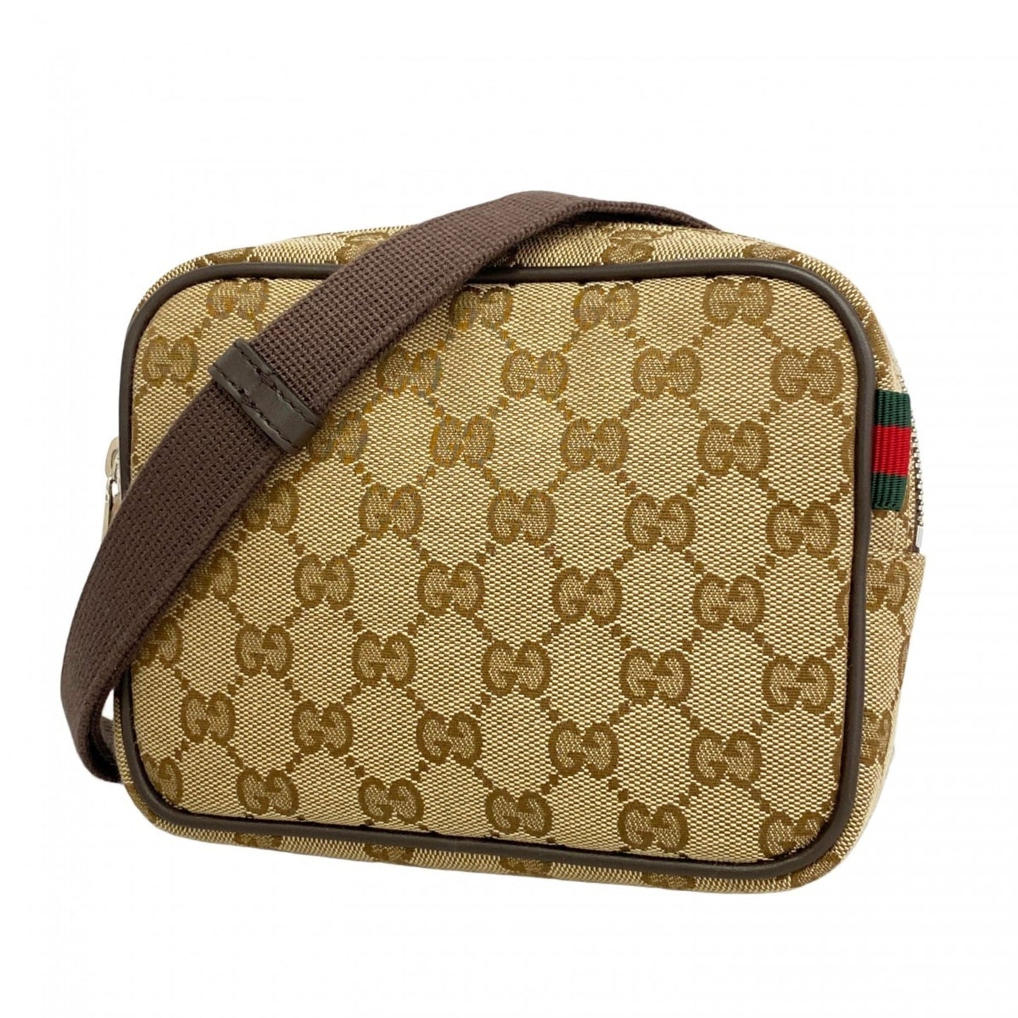 Gucci Beige Canvas Shoulder Bag ( )