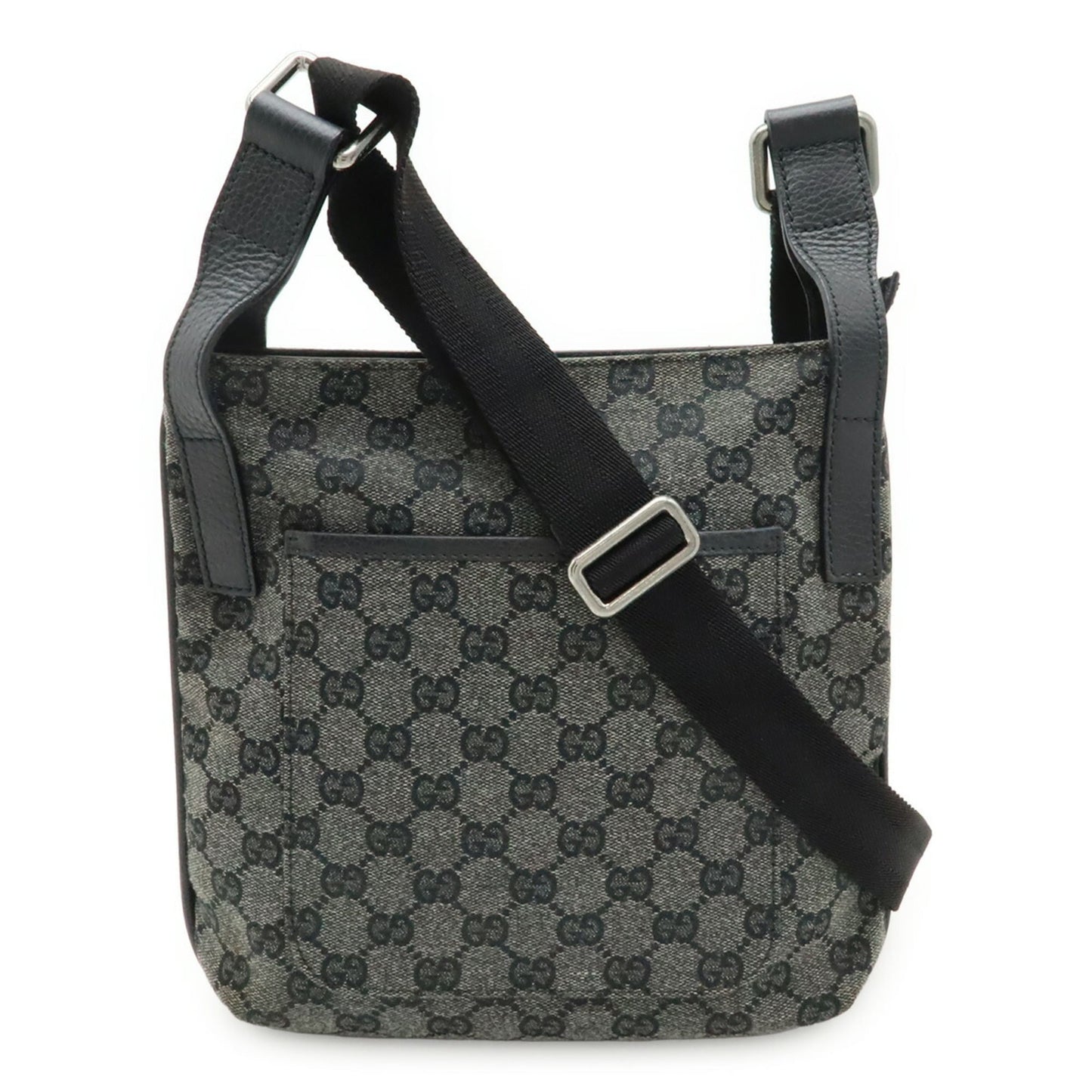 Gucci Dark Gray Gg Canvas Shoulder Bag ( )