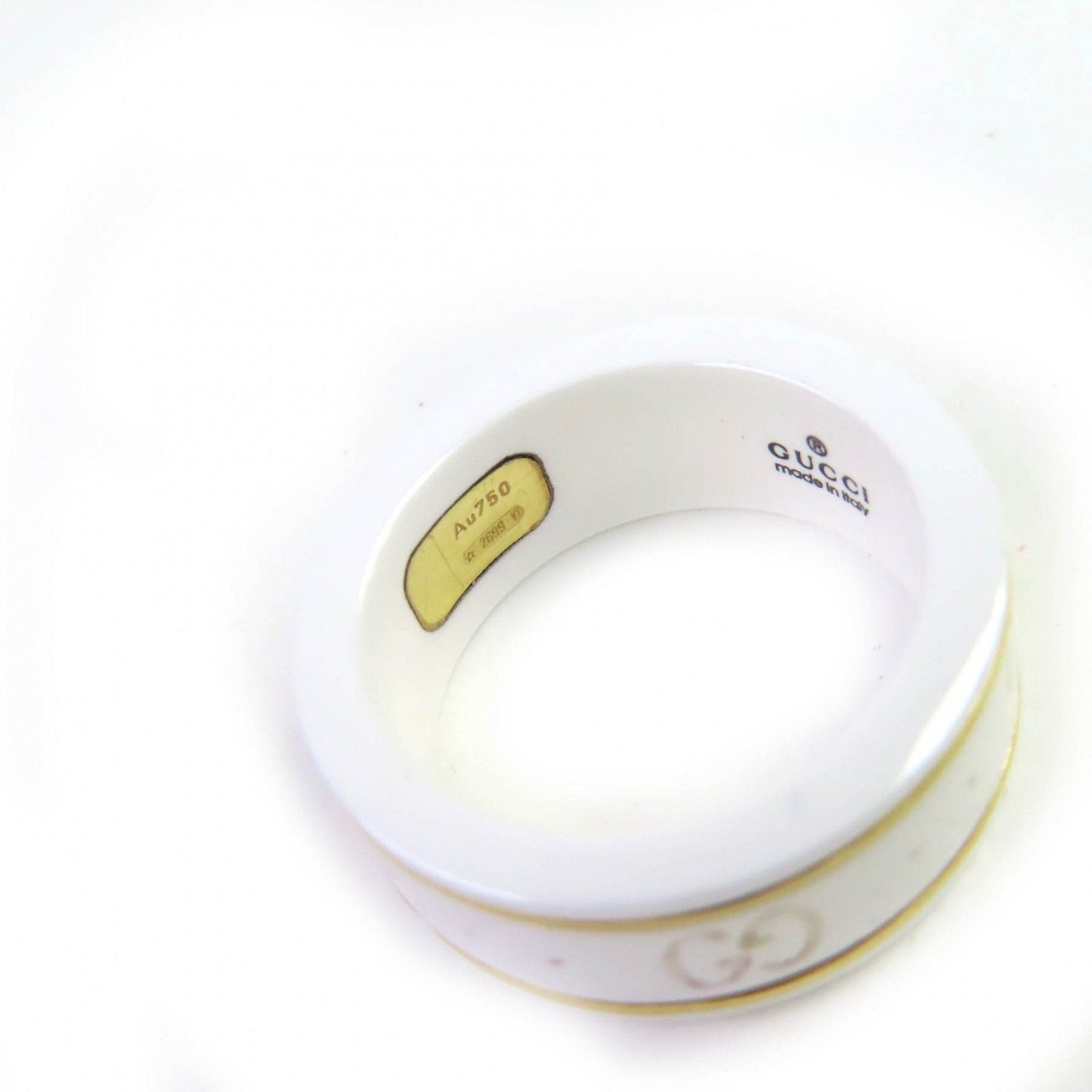 Gucci White Ceramic Band Ring ( )