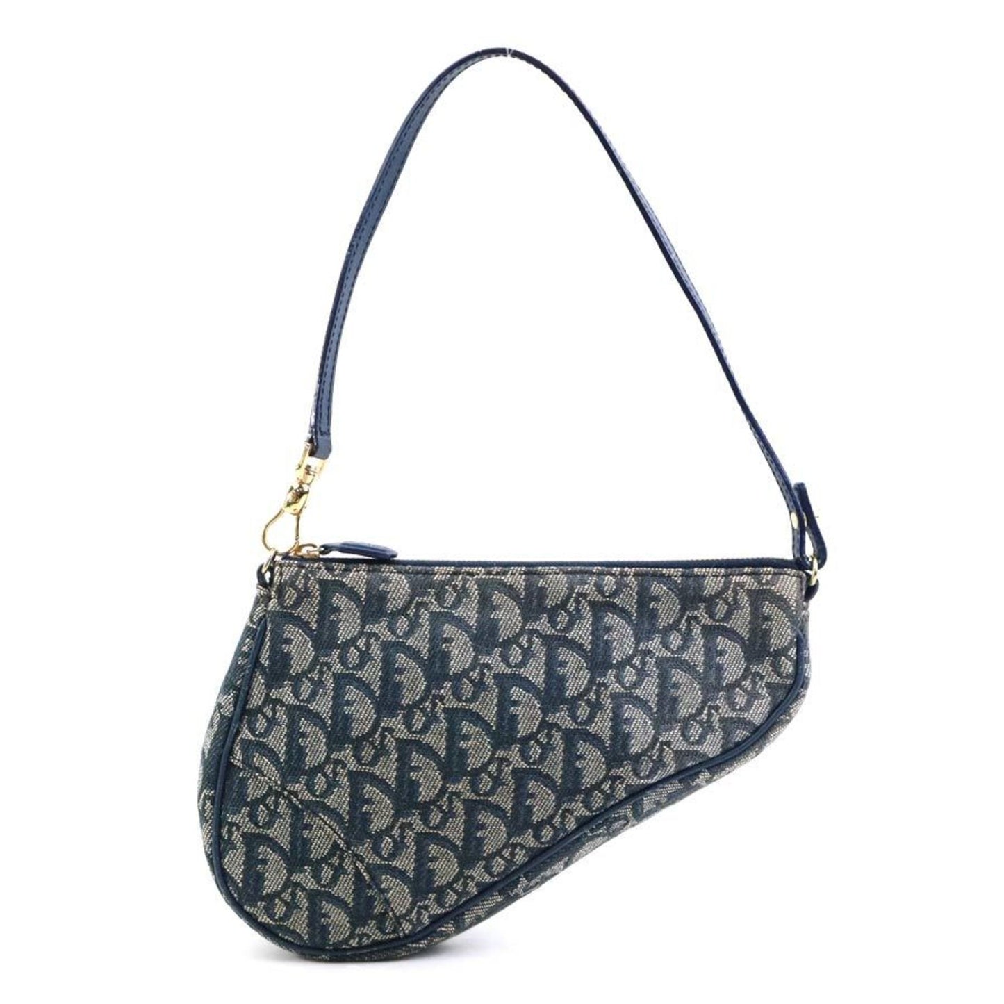Christian Dior Navy Trotter Shoulder Bag ()