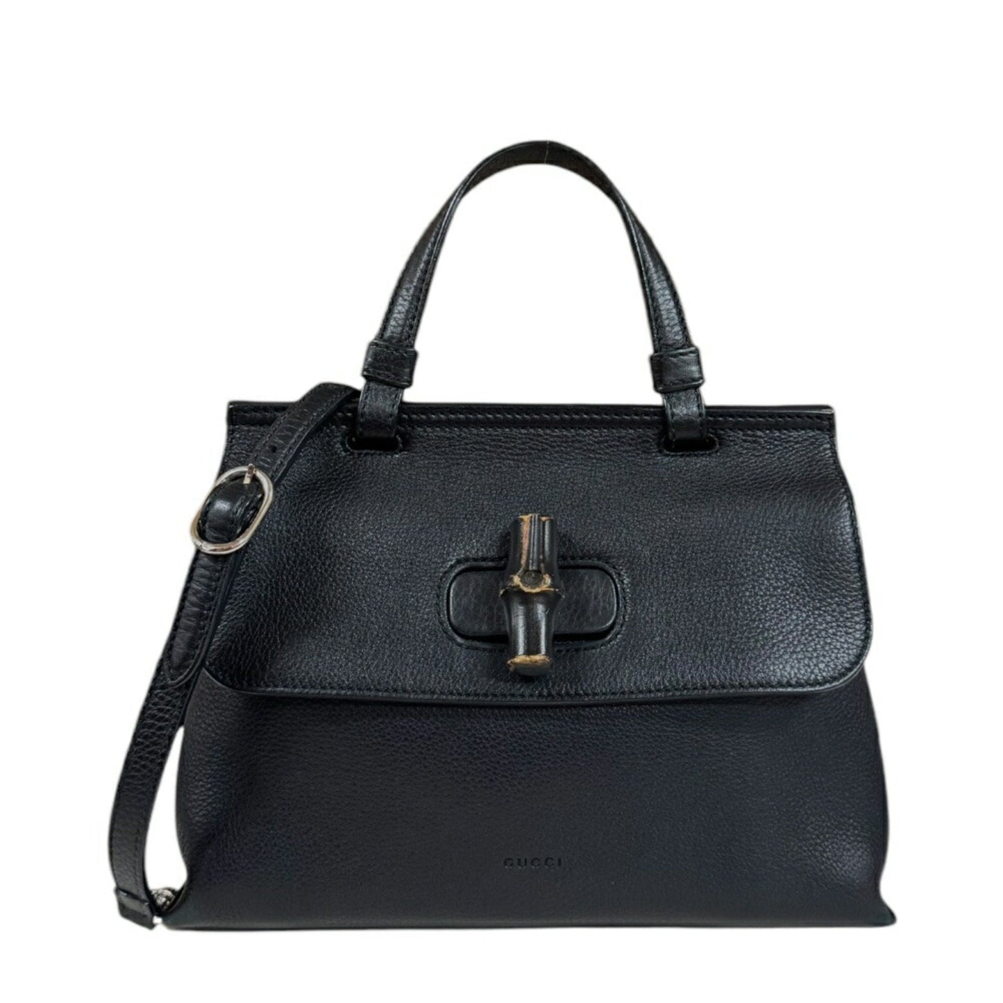 Gucci Black Leather Shoulder Bag