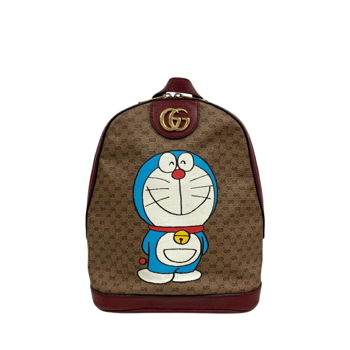 Gucci Beige Red Color Gg Supreme Backpack ( )
