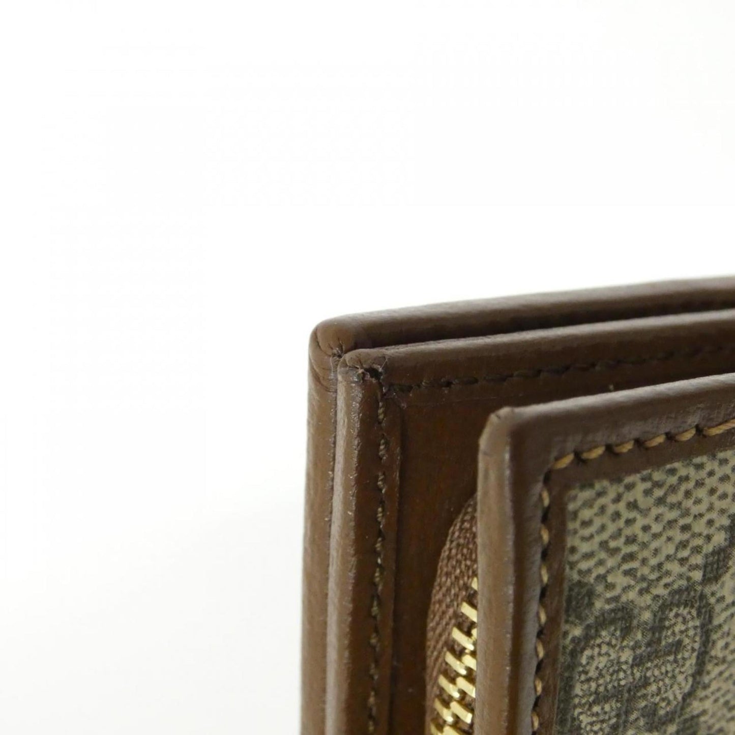 Gucci Beige Brown Gg Supreme Wallet (Bi-Fold) ( )