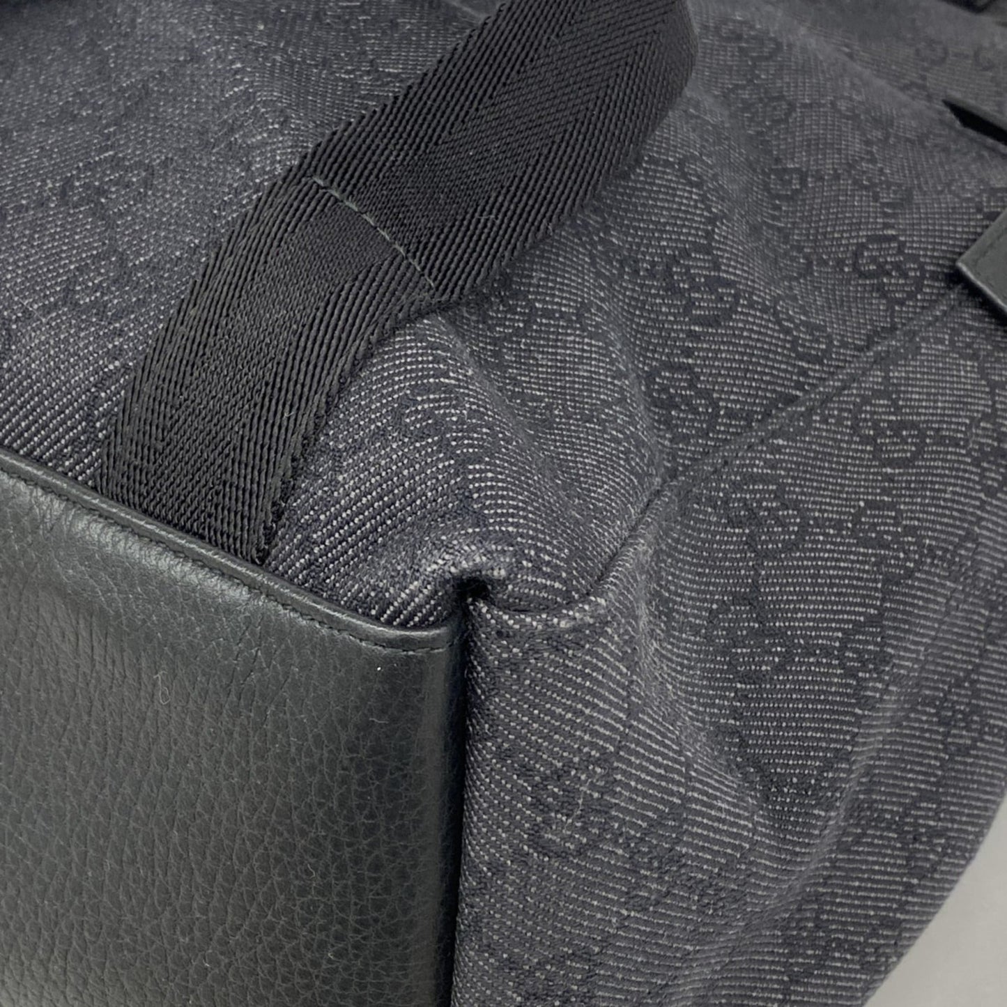 Gucci Black Denim Backpack ( )