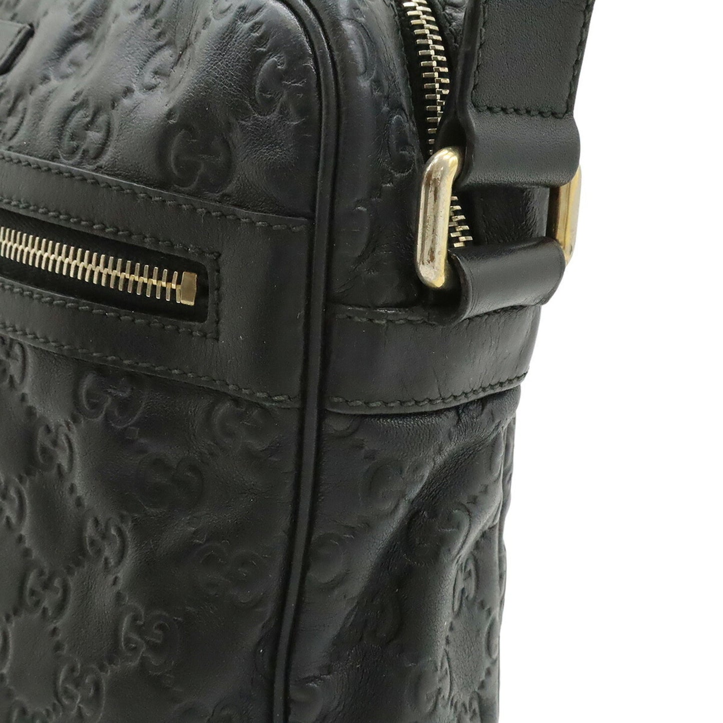 Gucci Black Leather Shoulder Bag ( )