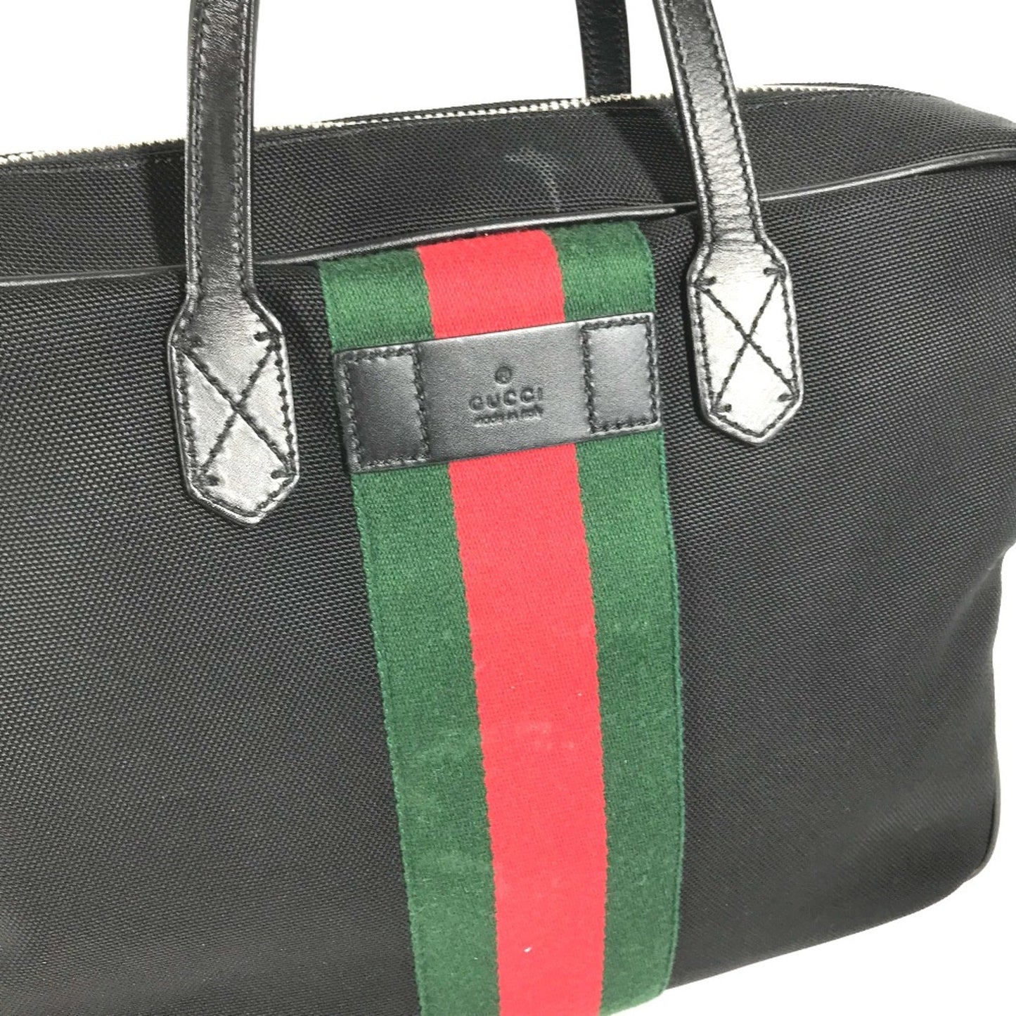 Gucci Black Leather Tote Bag ( )