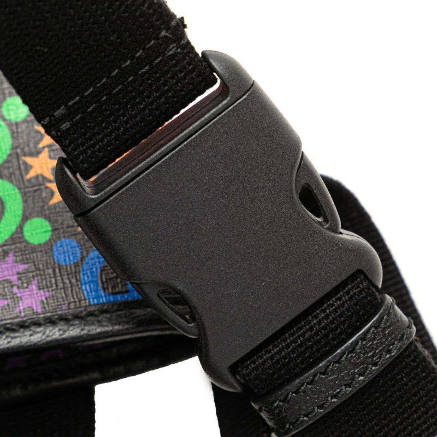 Gucci Black Multi-Color Pvc Leather Fanny Pack ( )