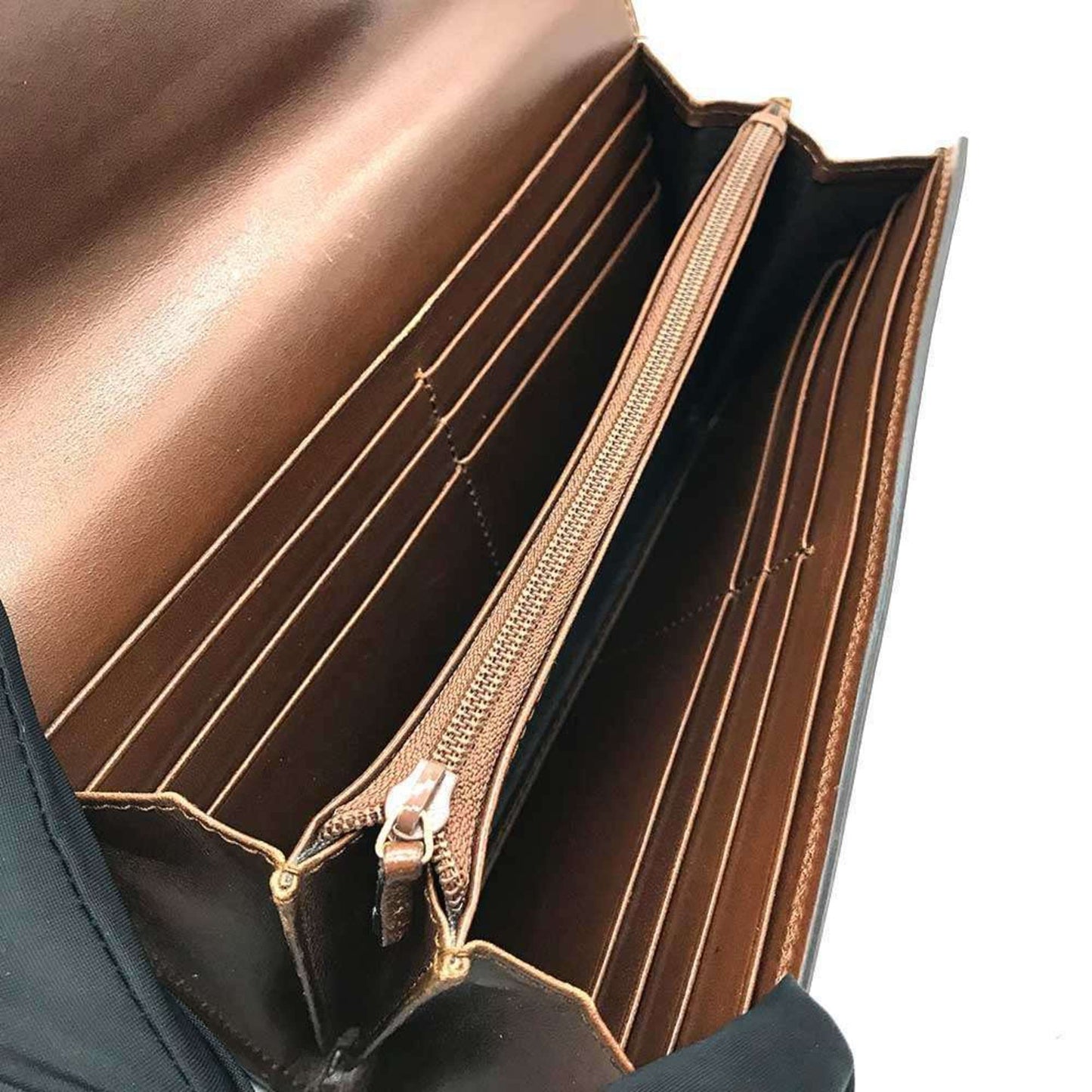Gucci Brown Gg Supreme Leather Long Wallet (Bi-Fold) ( )