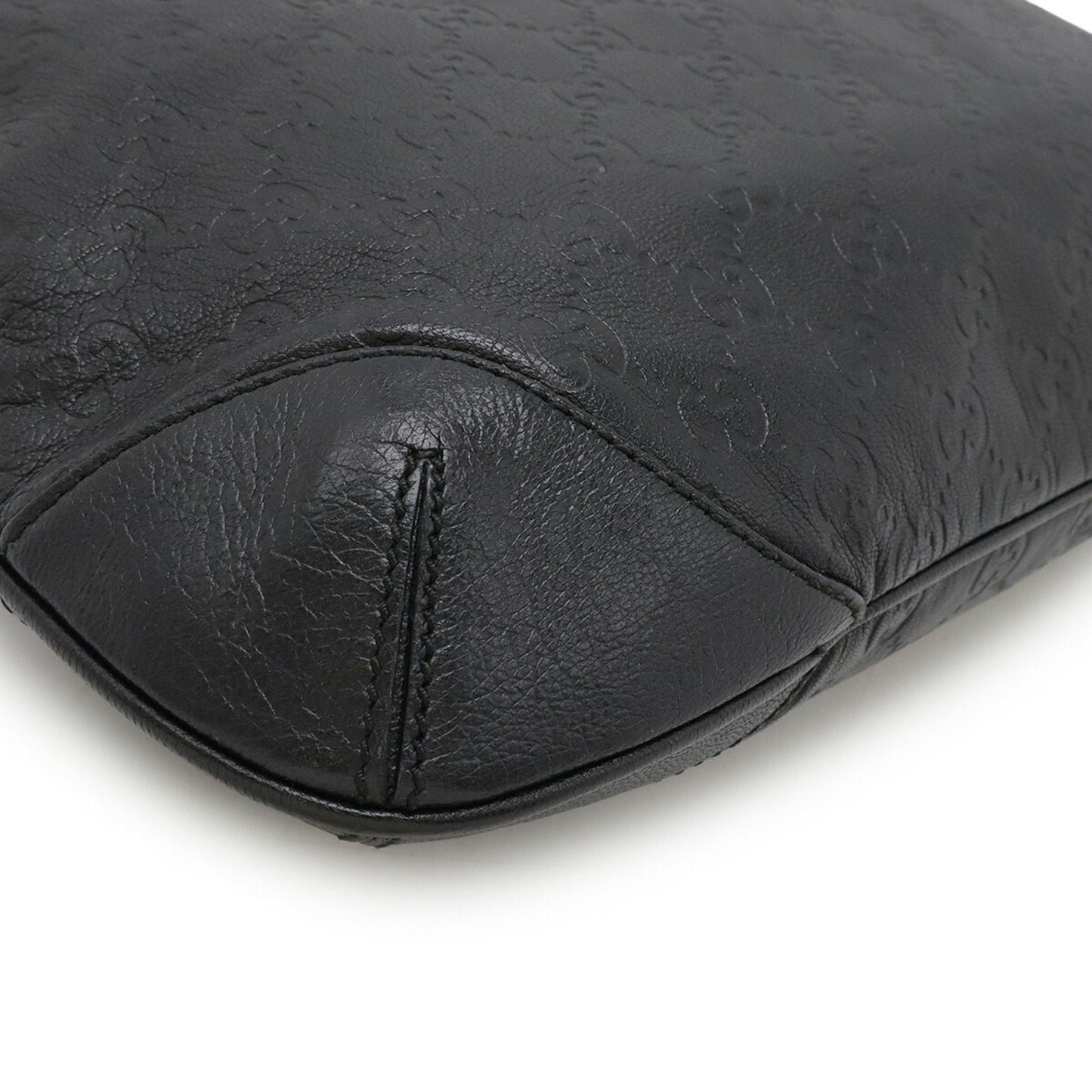 Gucci Black Leather Shoulder Bag ( )