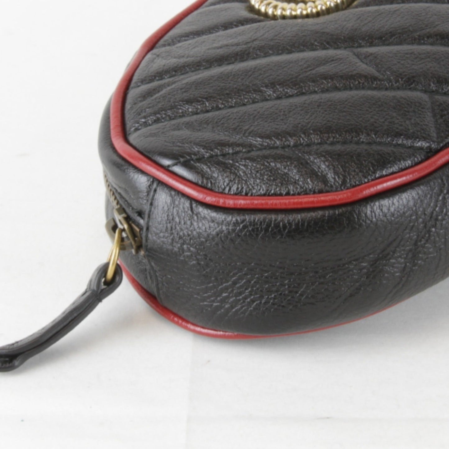 Gucci Gg Marmont Black Leather Fanny Pack ( )