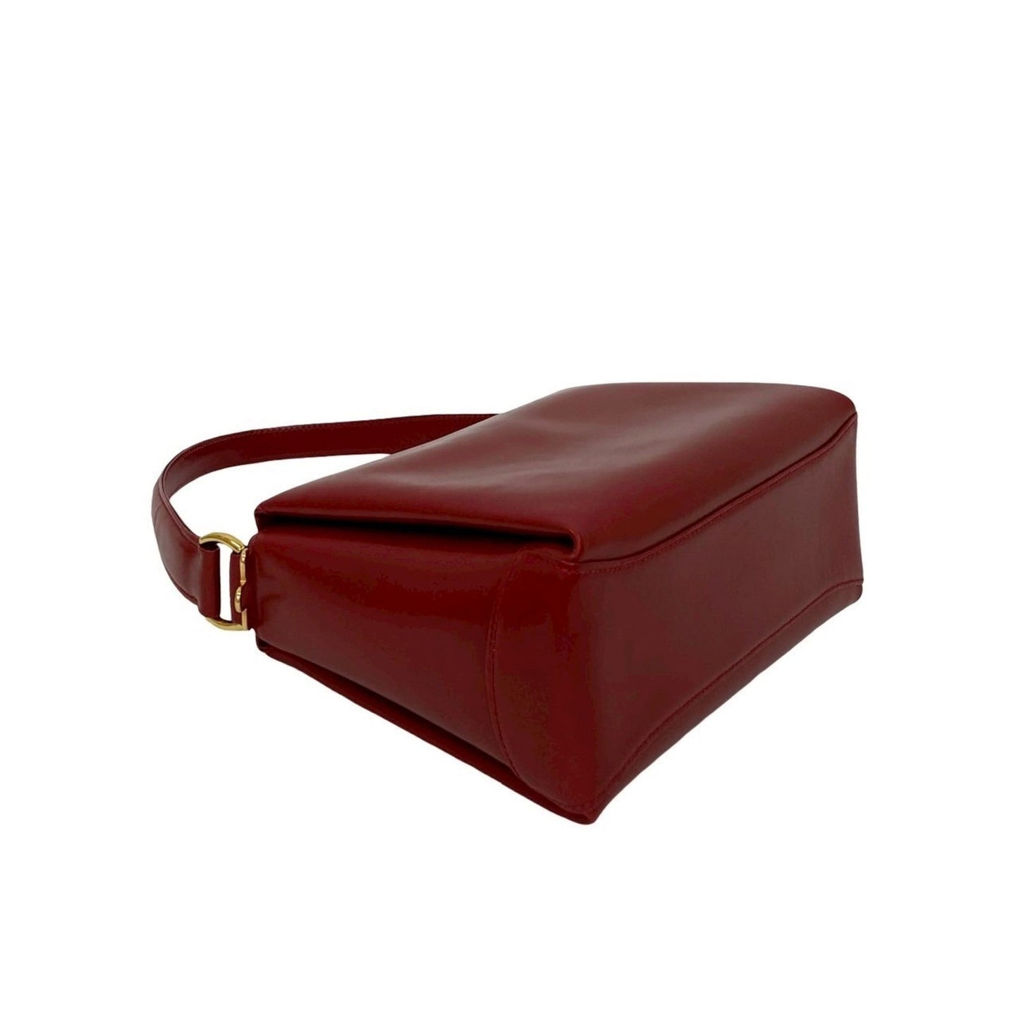 Gucci Red Color Leather Handbag Shoulder Bag ( )