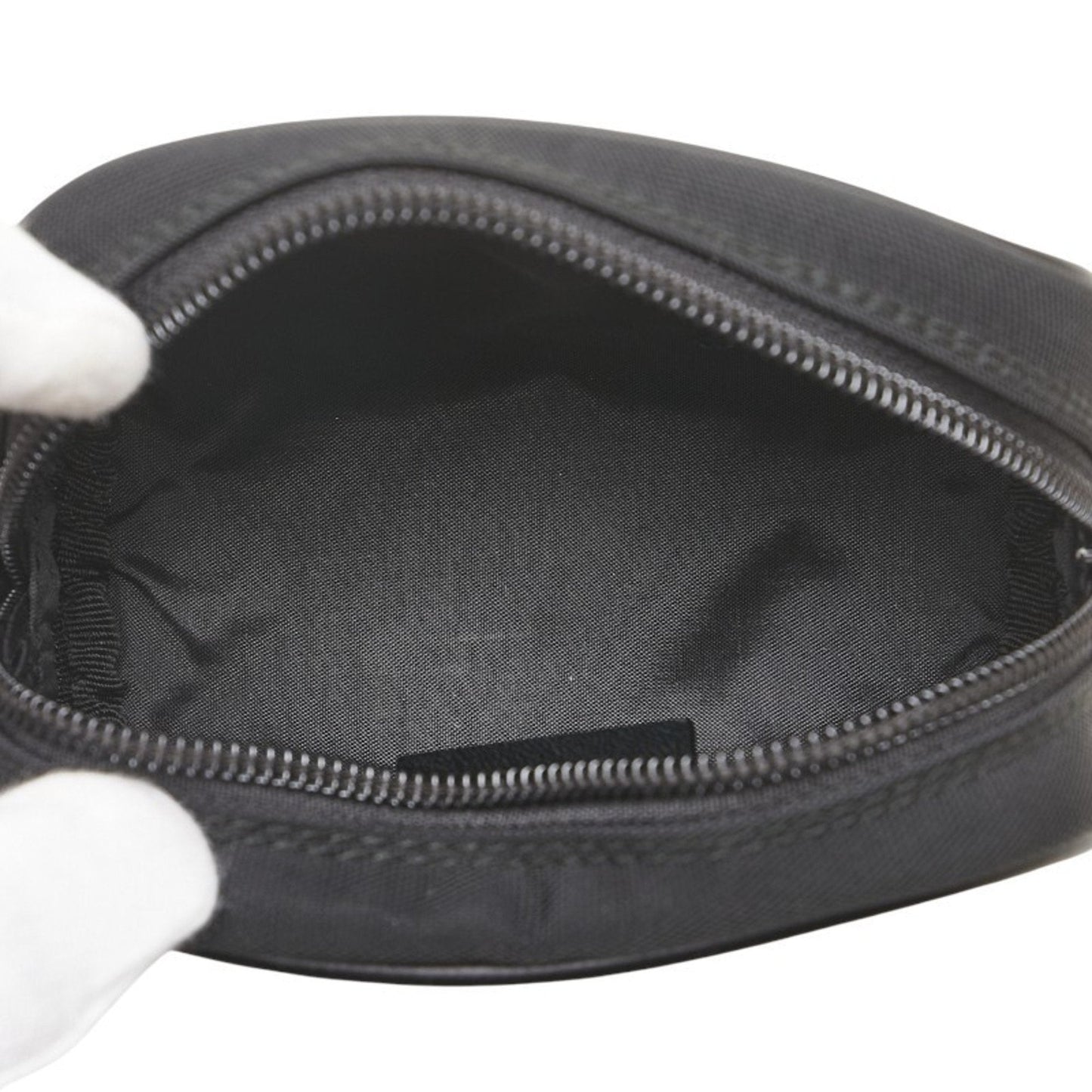 Gucci Black Nylon Leather Pouch ( )