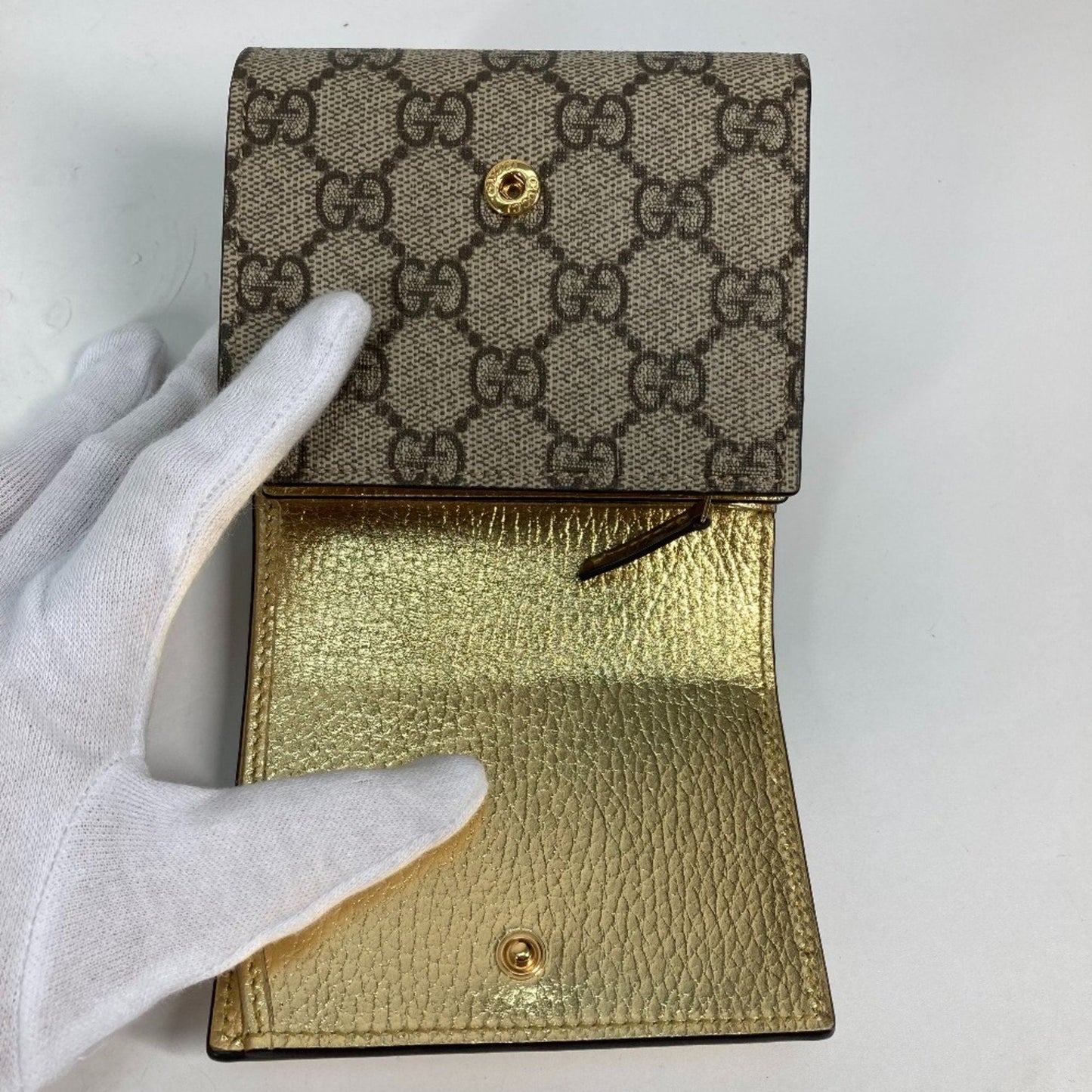 Gucci Gold Leather Wallet (Bi-Fold) ( )