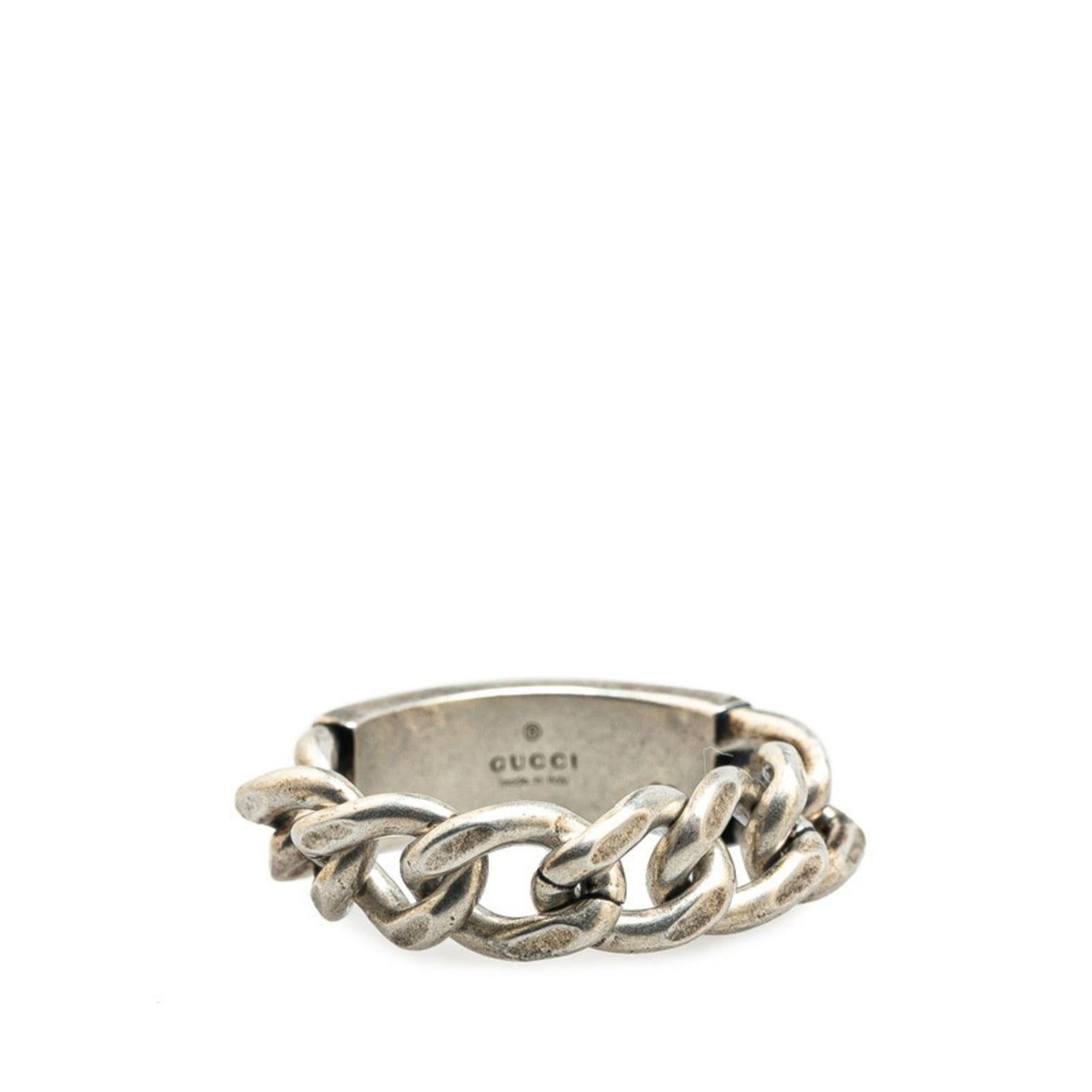 Gucci Turquoise Enamel Silver 925 Band Ring ( )