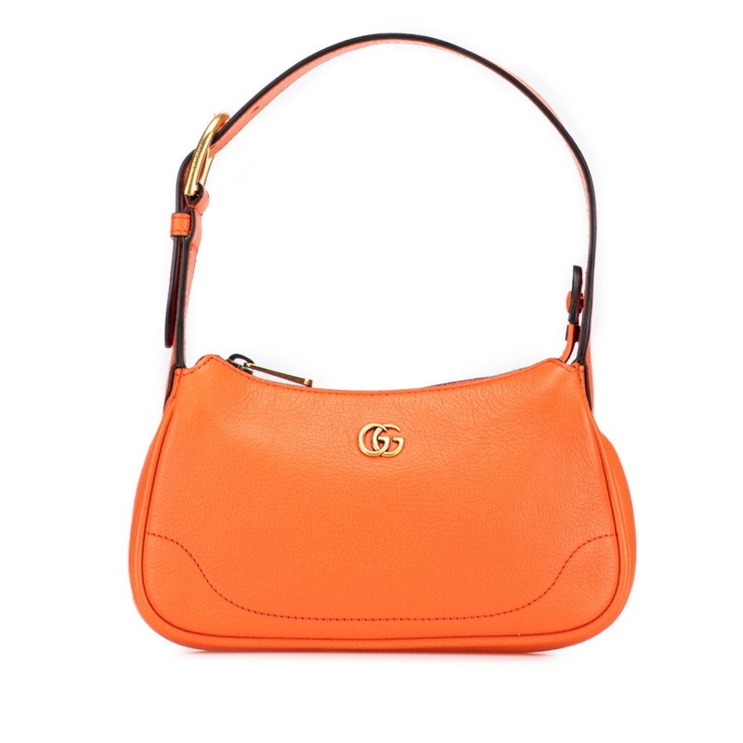 Gucci Gg Marmont Orange Leather Handbag Shoulder Bag ( )