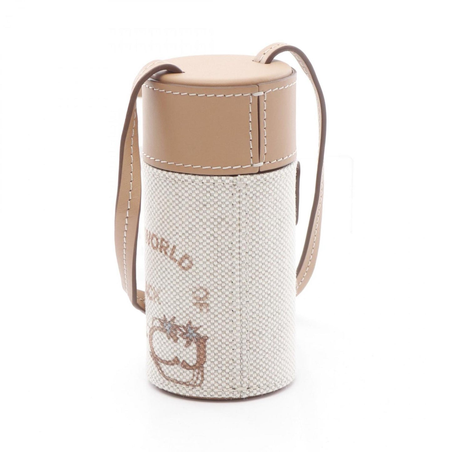 Christian Dior Beige Brown Canvas Leather Pouch Shoulder Bag ()