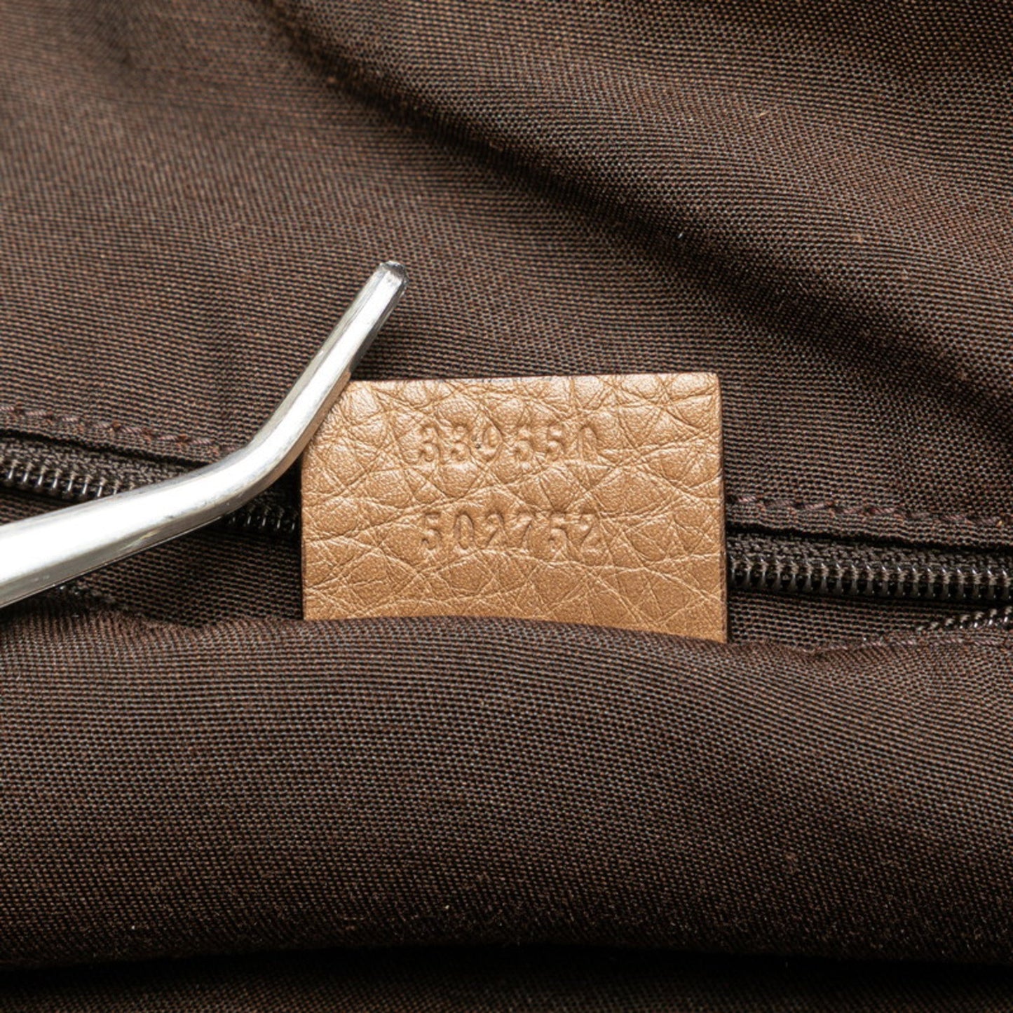 Gucci Brown Leather Shoulder Bag Tote Bag ( )