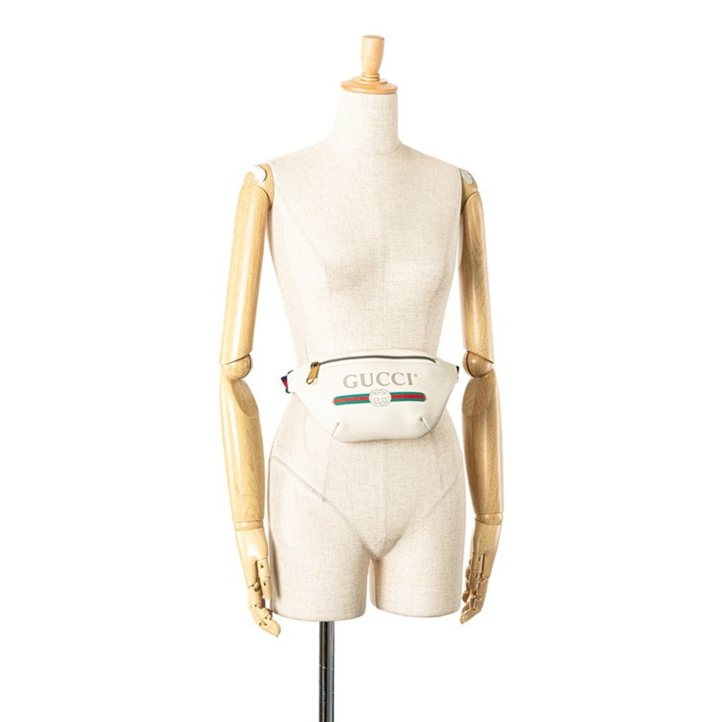 Gucci Multi-Color White Leather Fanny Pack ( )