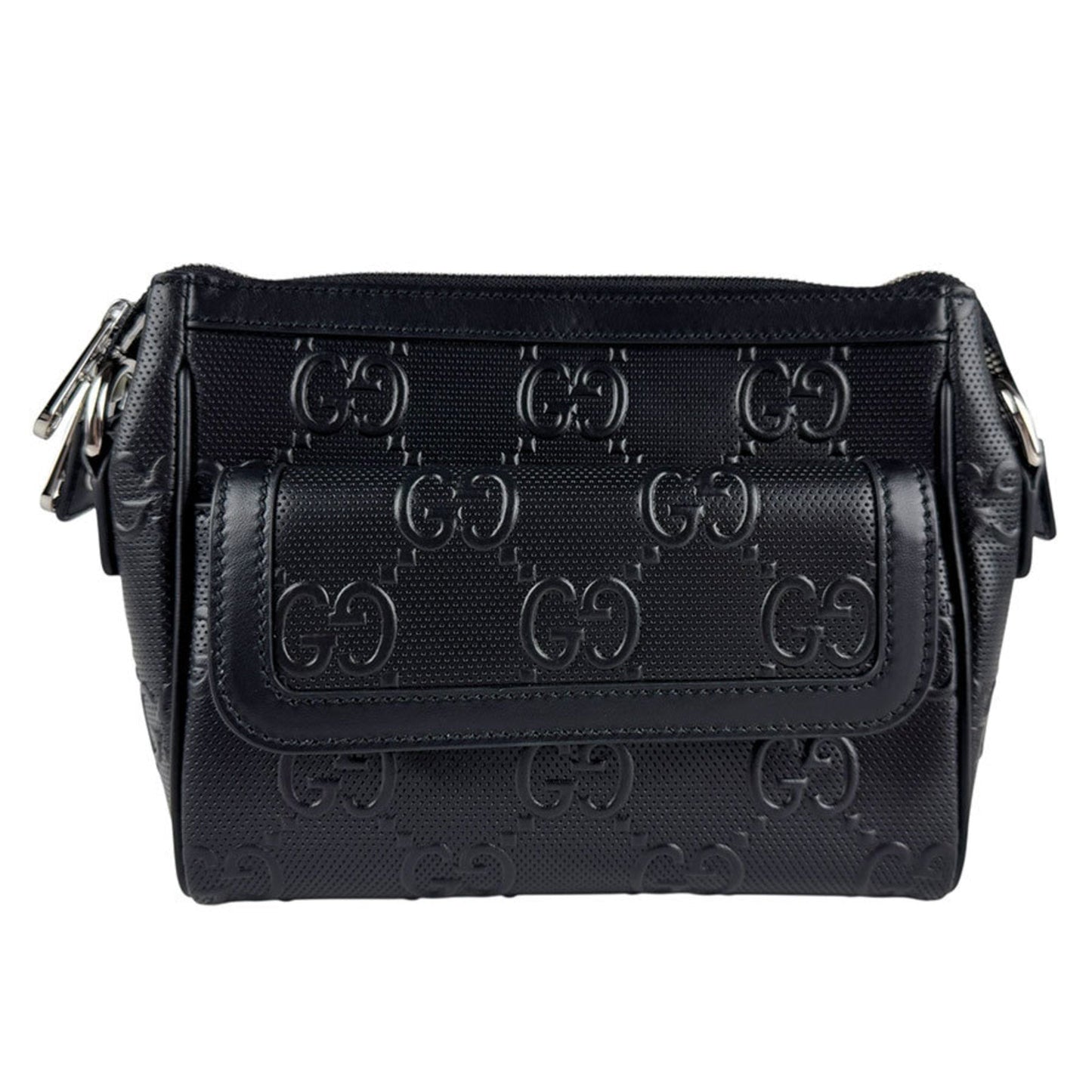 Gucci Black Leather Clutch Bag ( )