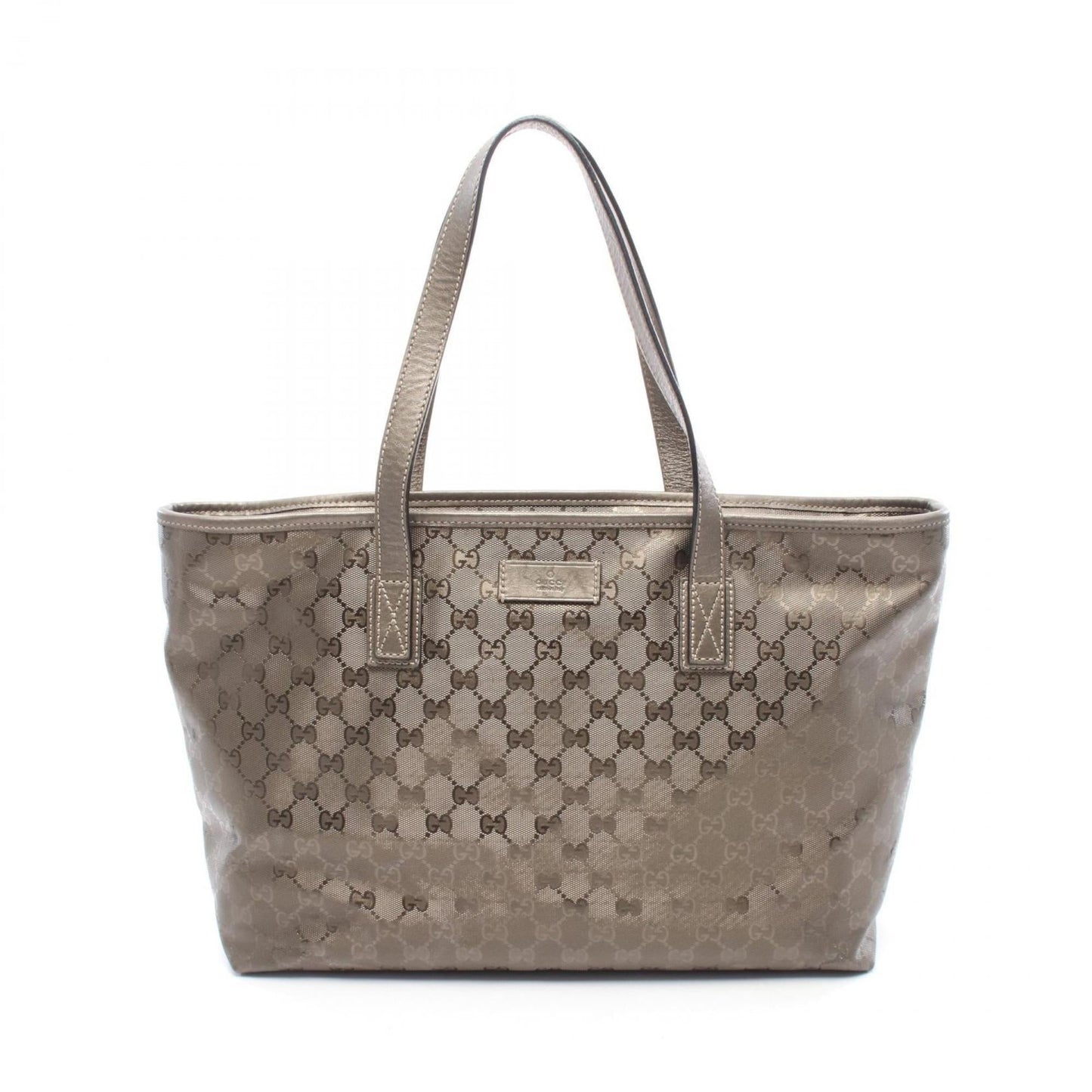 Gucci Brown Pvc Leather Tote Bag ( )