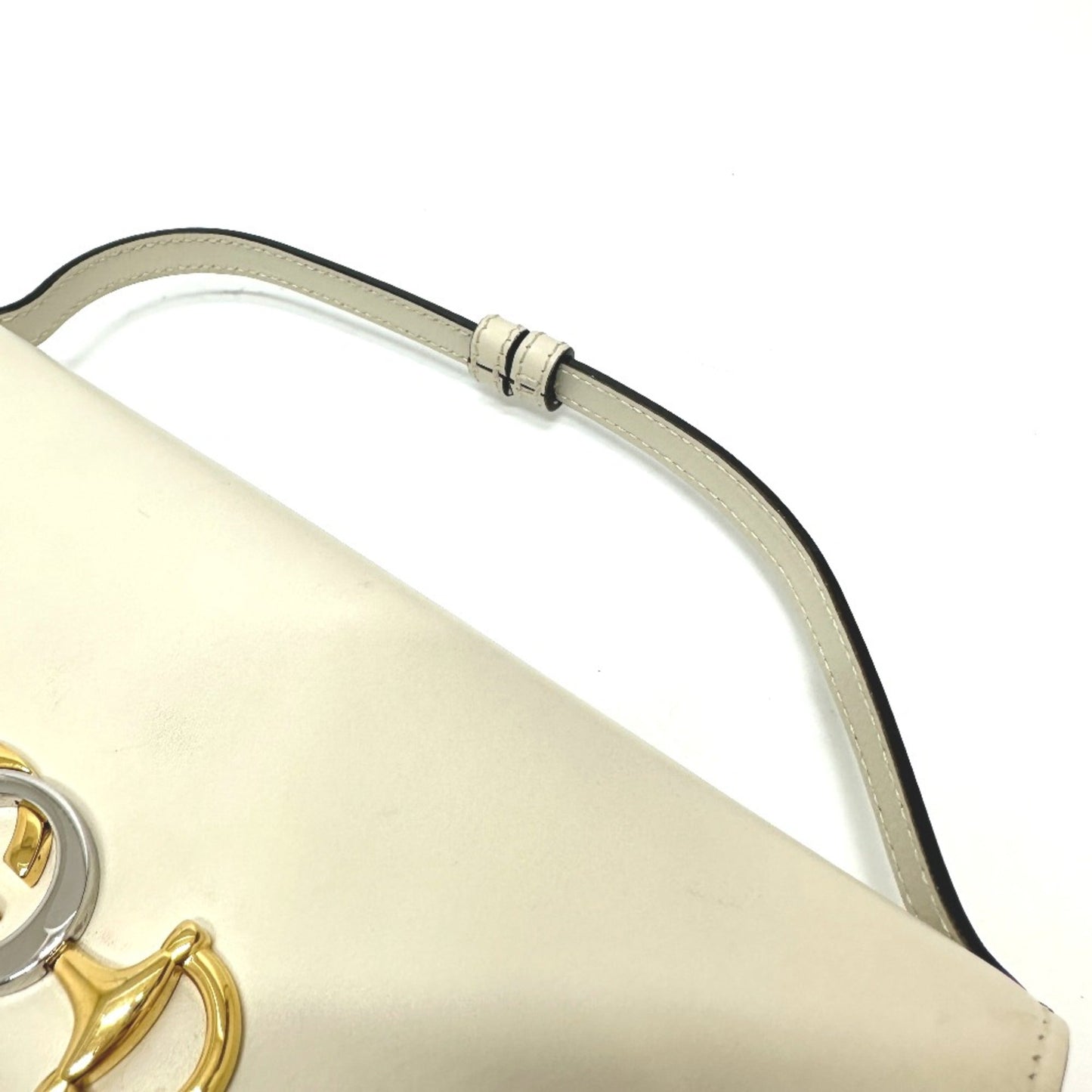 Gucci White Leather Shoulder Bag ( )